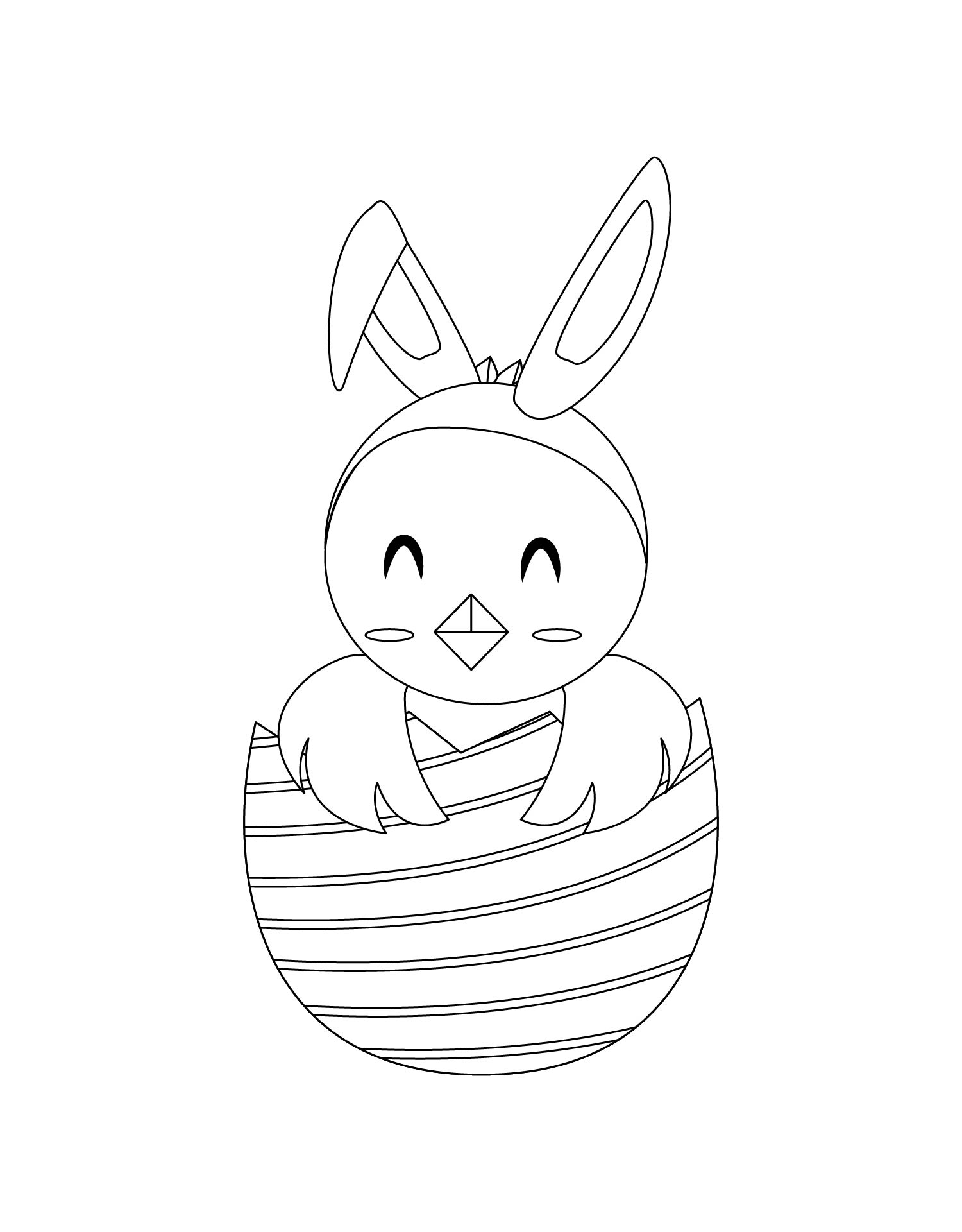 Easter Chick Template Printable