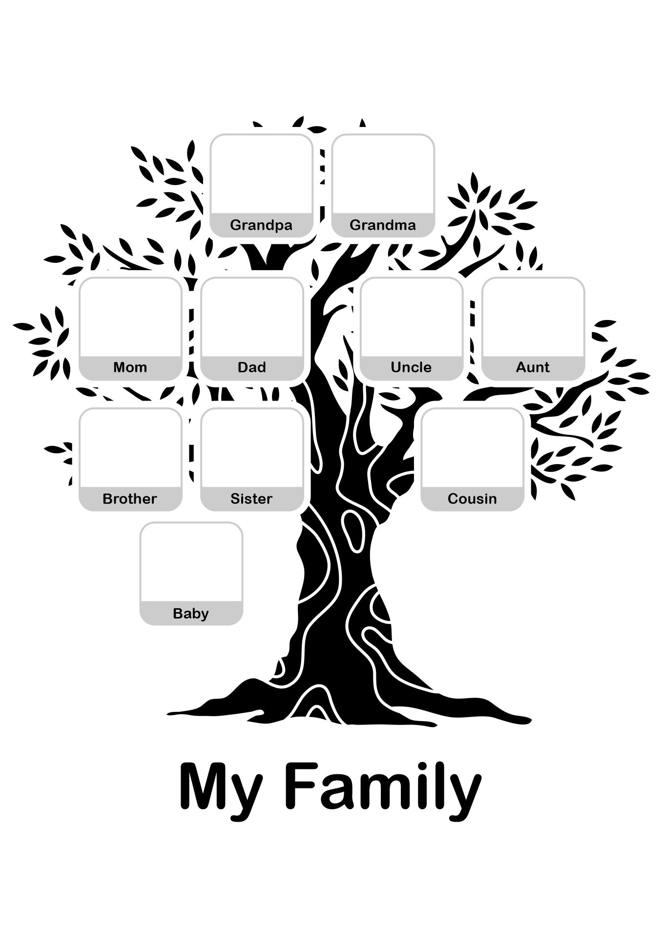 9 Best Printable Family  Tree  Worksheet  printablee com