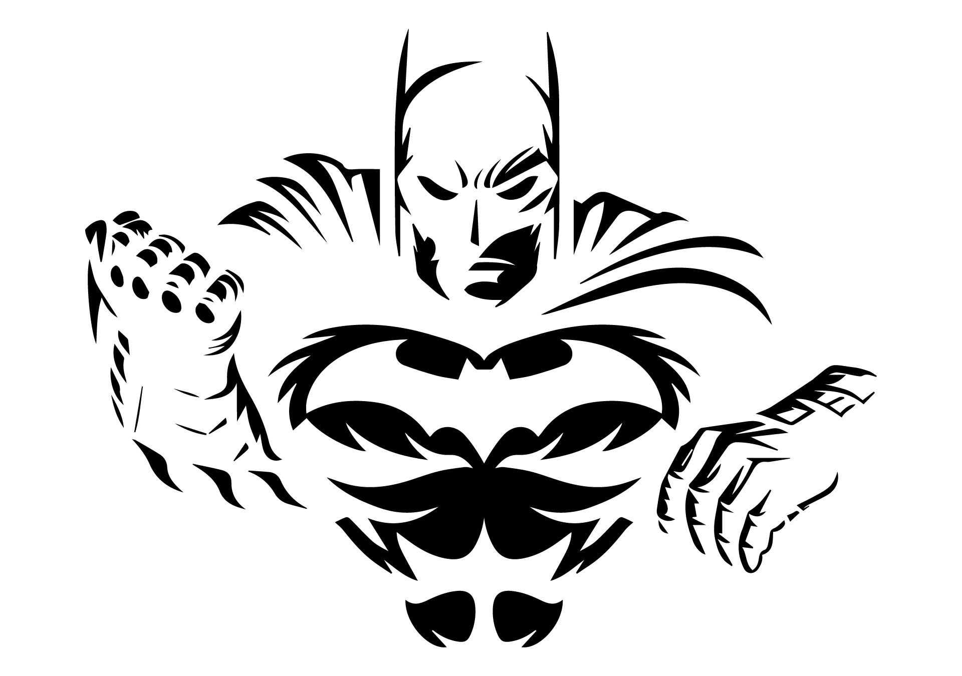 8 Best Images of Batman Pumpkin Stencils Free Printable - Batman Logo ...