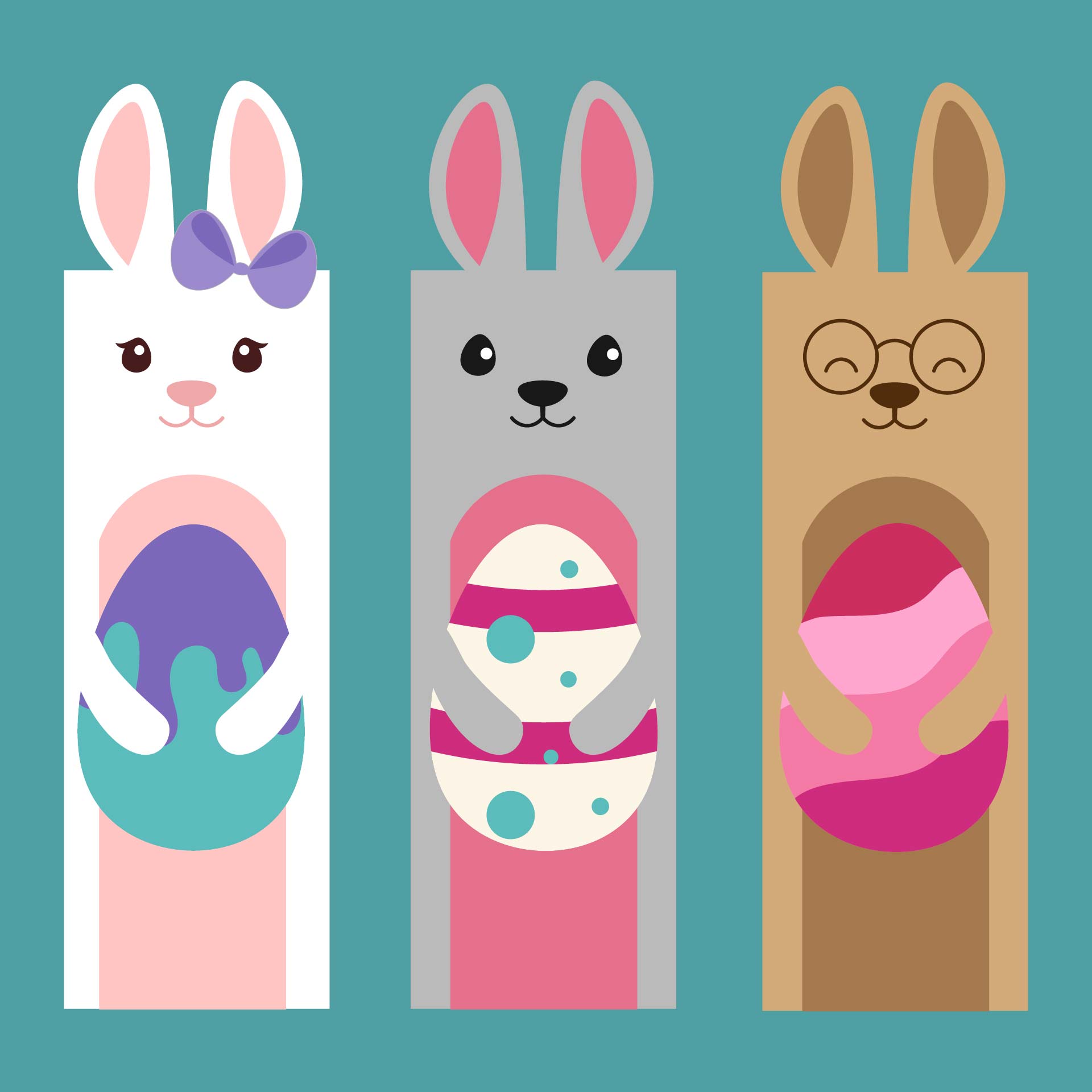  Printable Easter Bookmarks