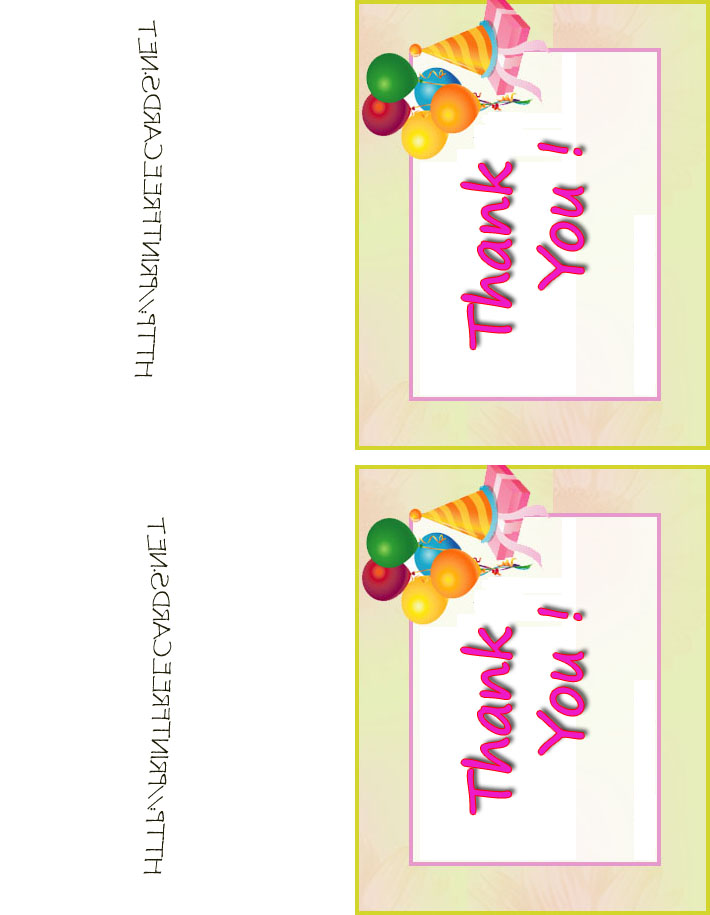 5 Best Images of Birthday Thank You Cards Printable - Free Printable ...