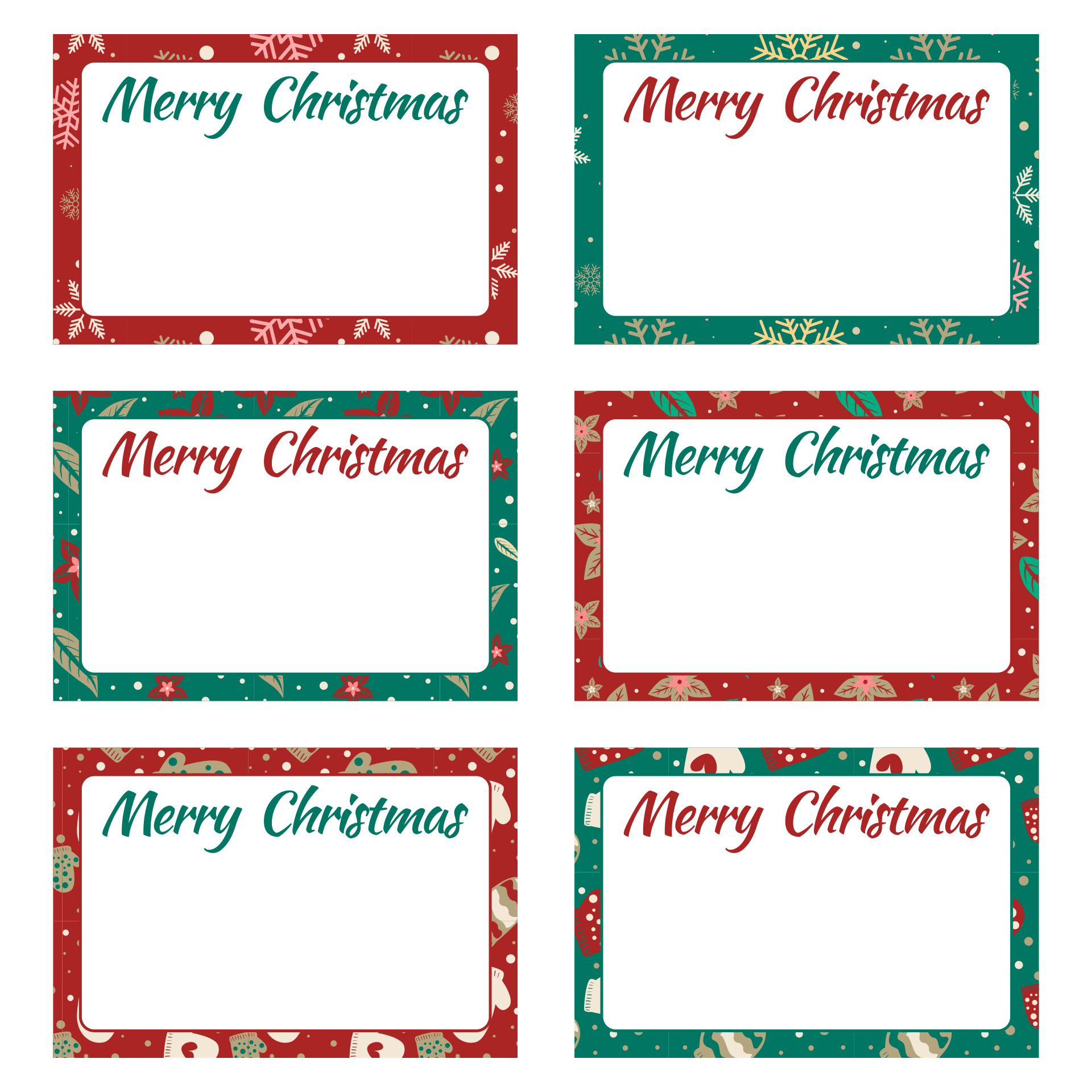 Christmas Labels Printable Free