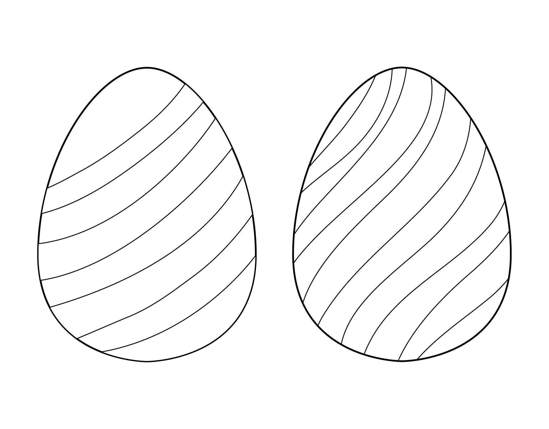 Printable Easter Egg Template for Crafts