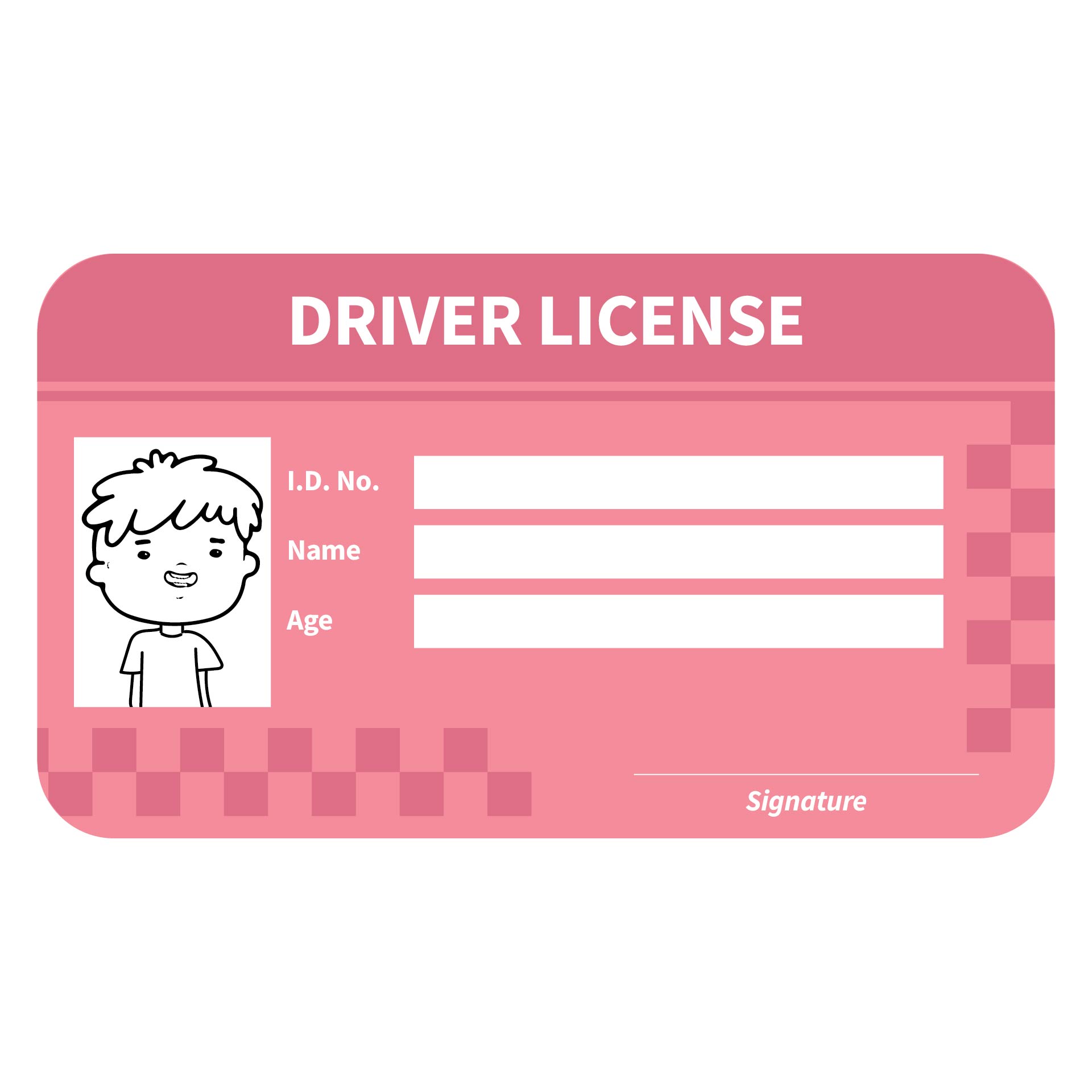 Kids Drivers License Template