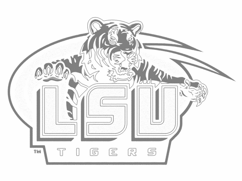 LSU Football Coloring Pages