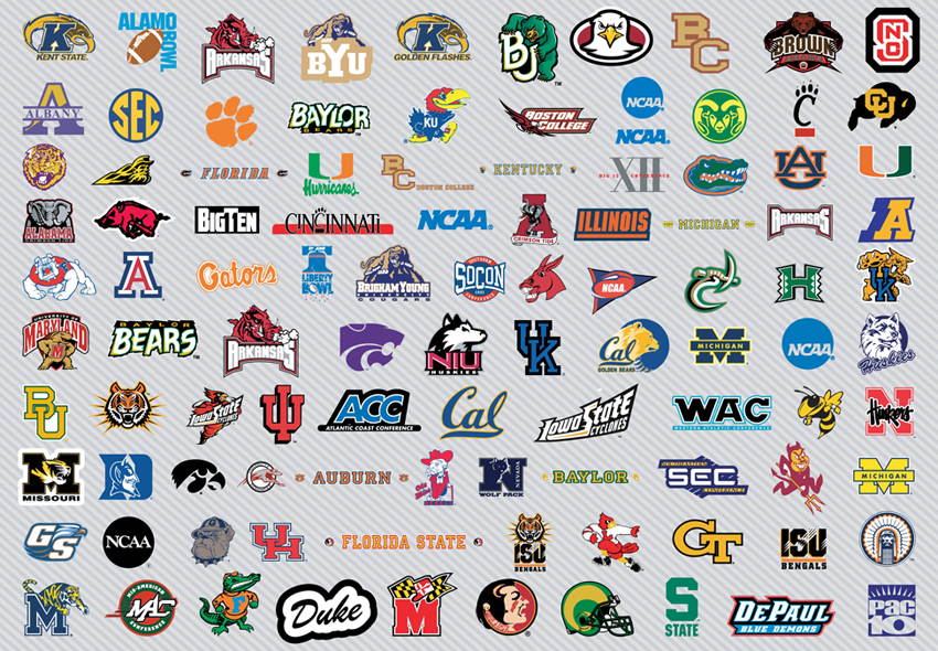 NCAA College Basketball Team Logos