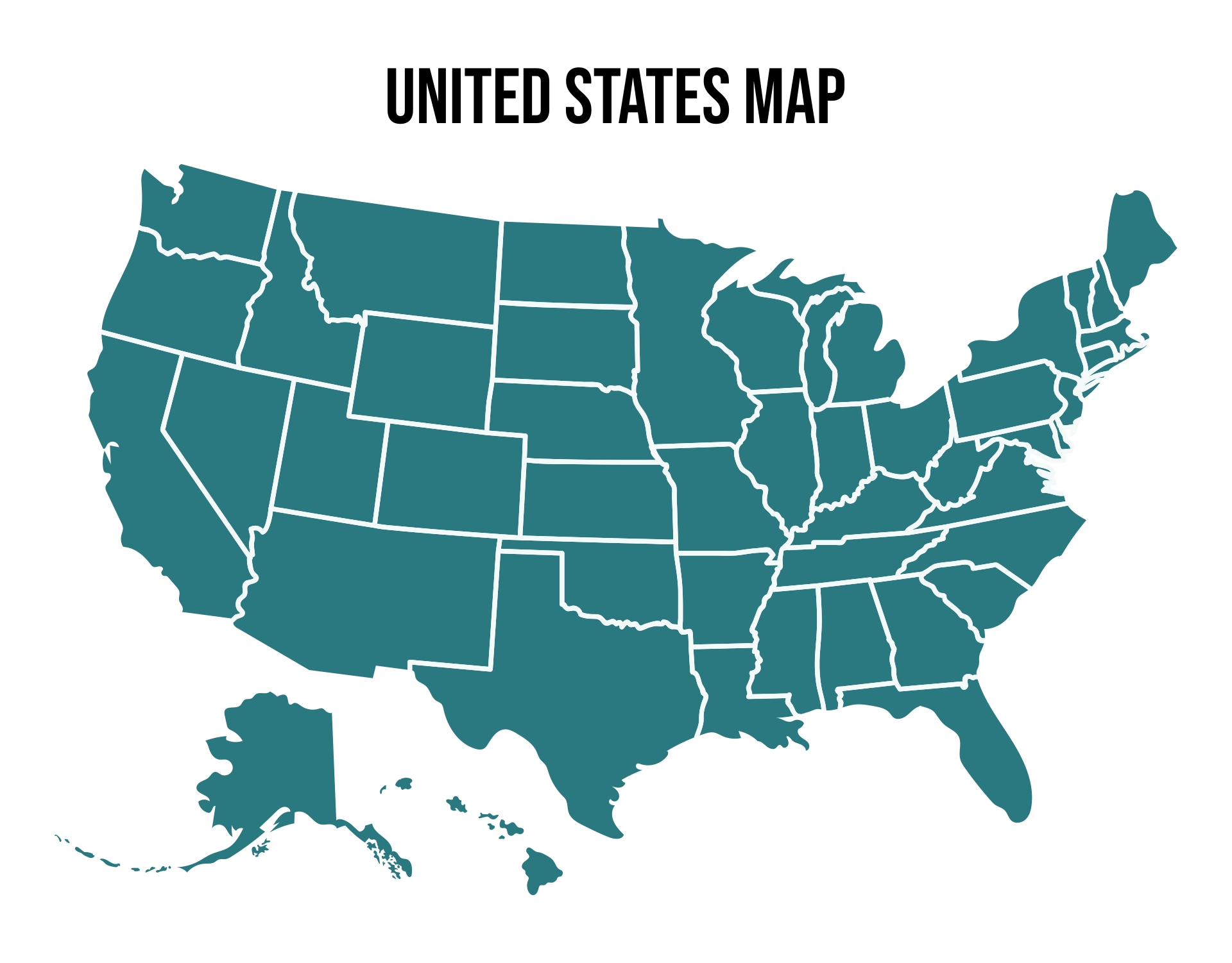 Printable Blank Us Maps United States
