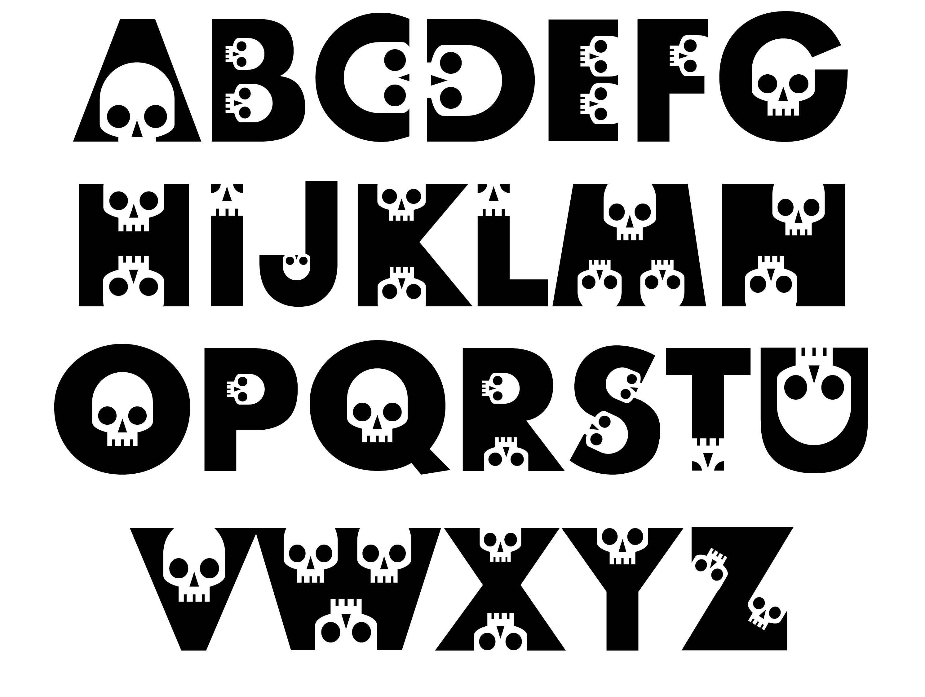 Free Printable Halloween Letters Printable