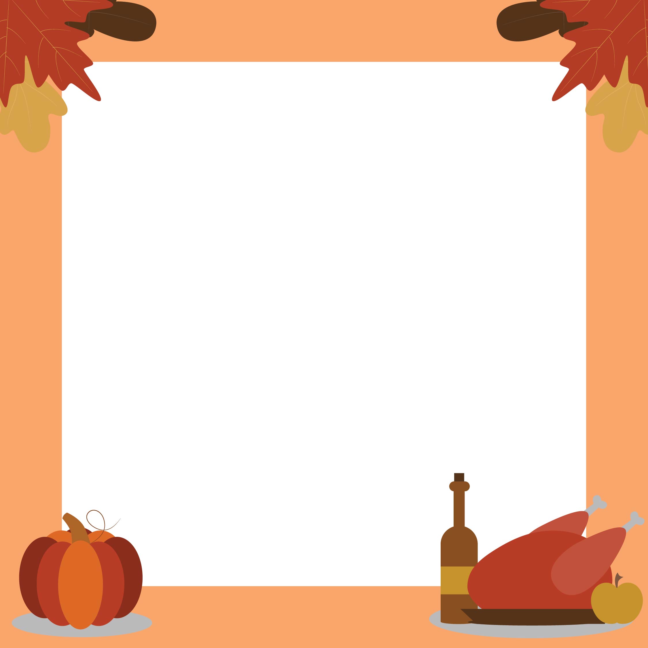 Thanksgiving Border Clip Art Printable