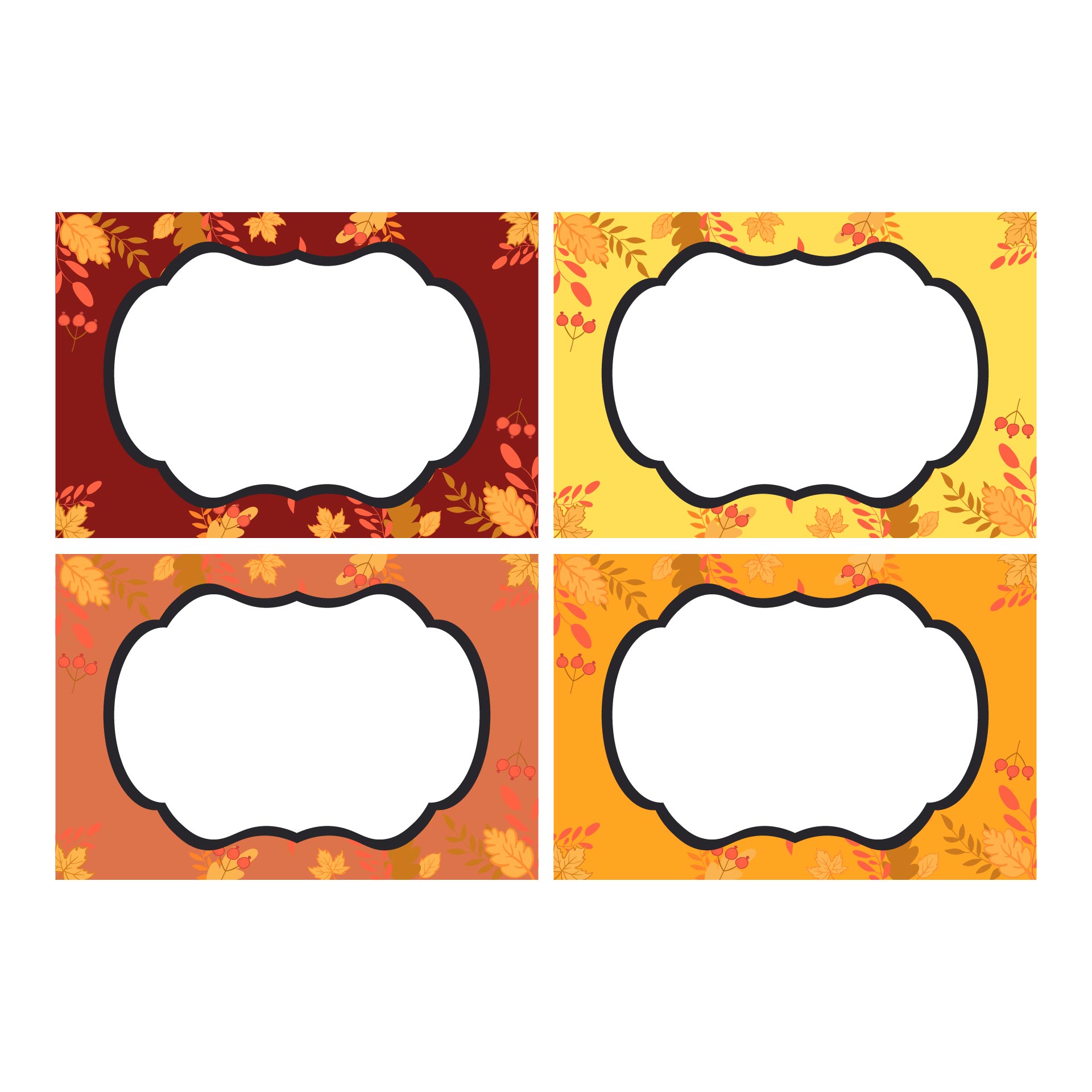 Printable Blank Templates for Thanksgiving