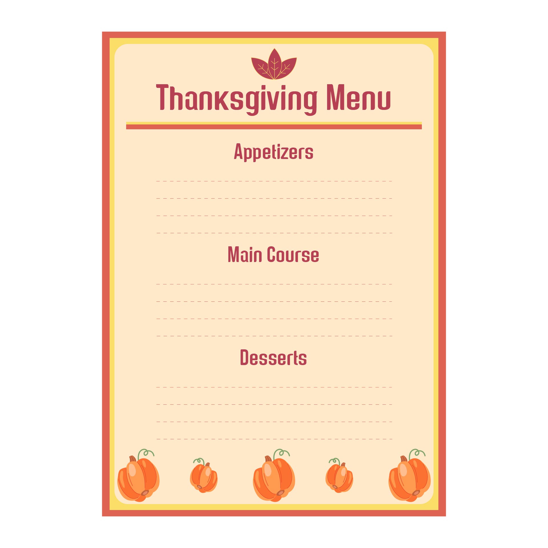 10 Best Printable Blank Templates For Thanksgiving PDF for Free at ...