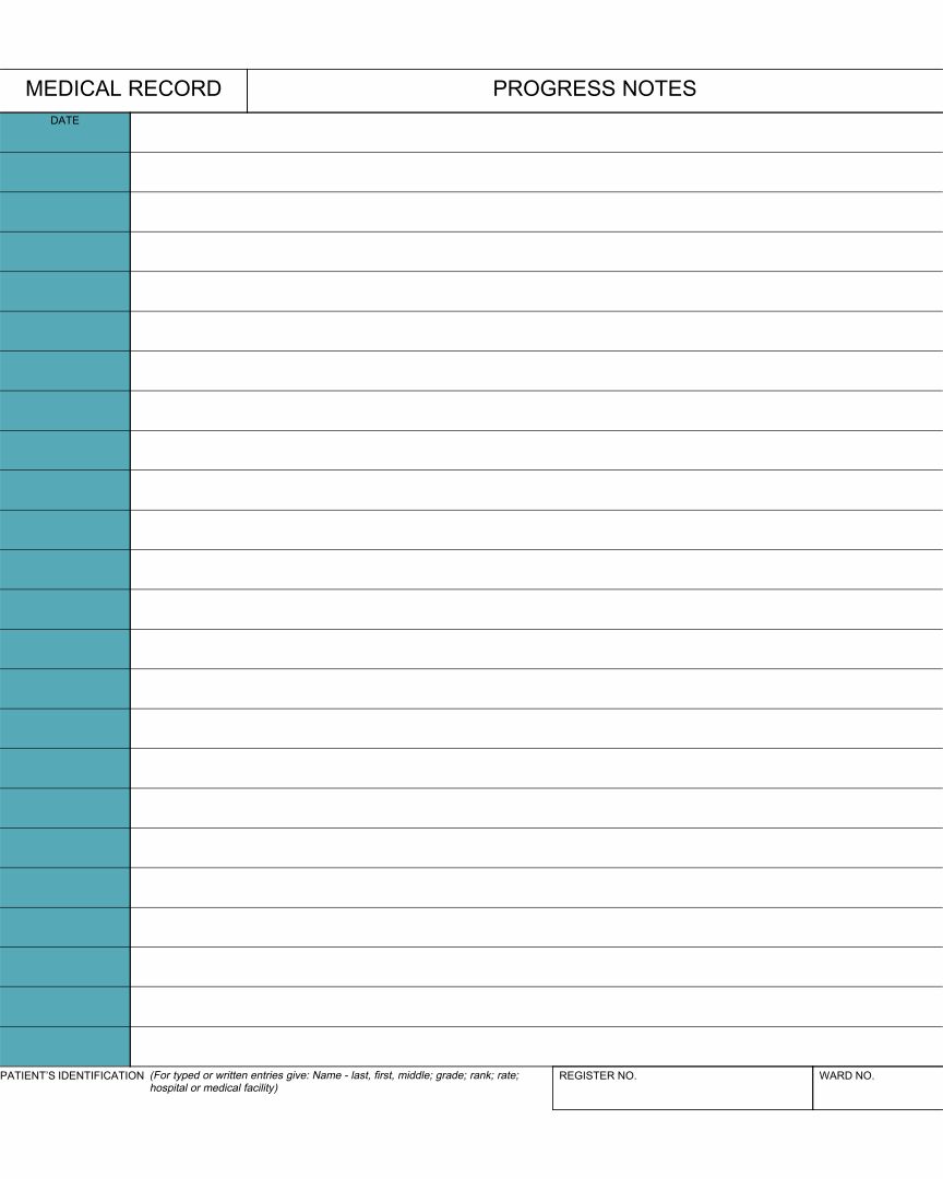 Therapy Progress Note Template