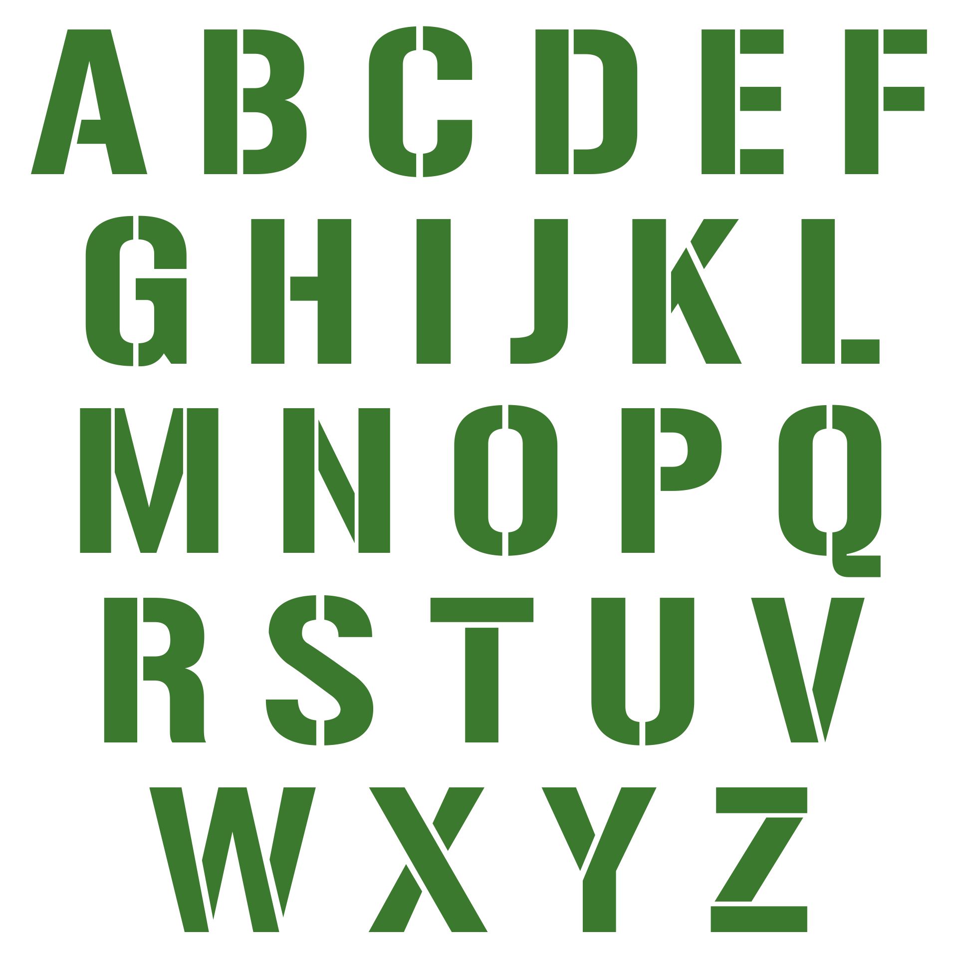 Free Printable 4 Inch Alphabet