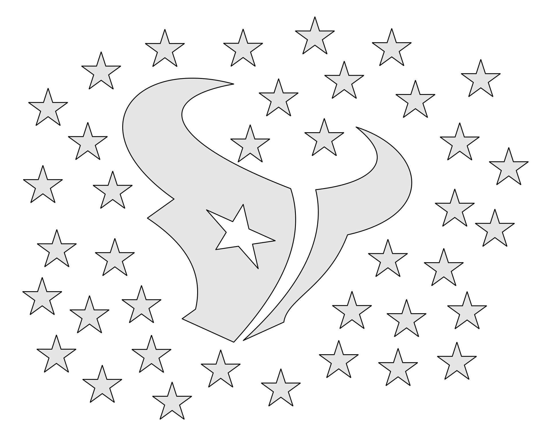 Houston Texans Logo Stencil