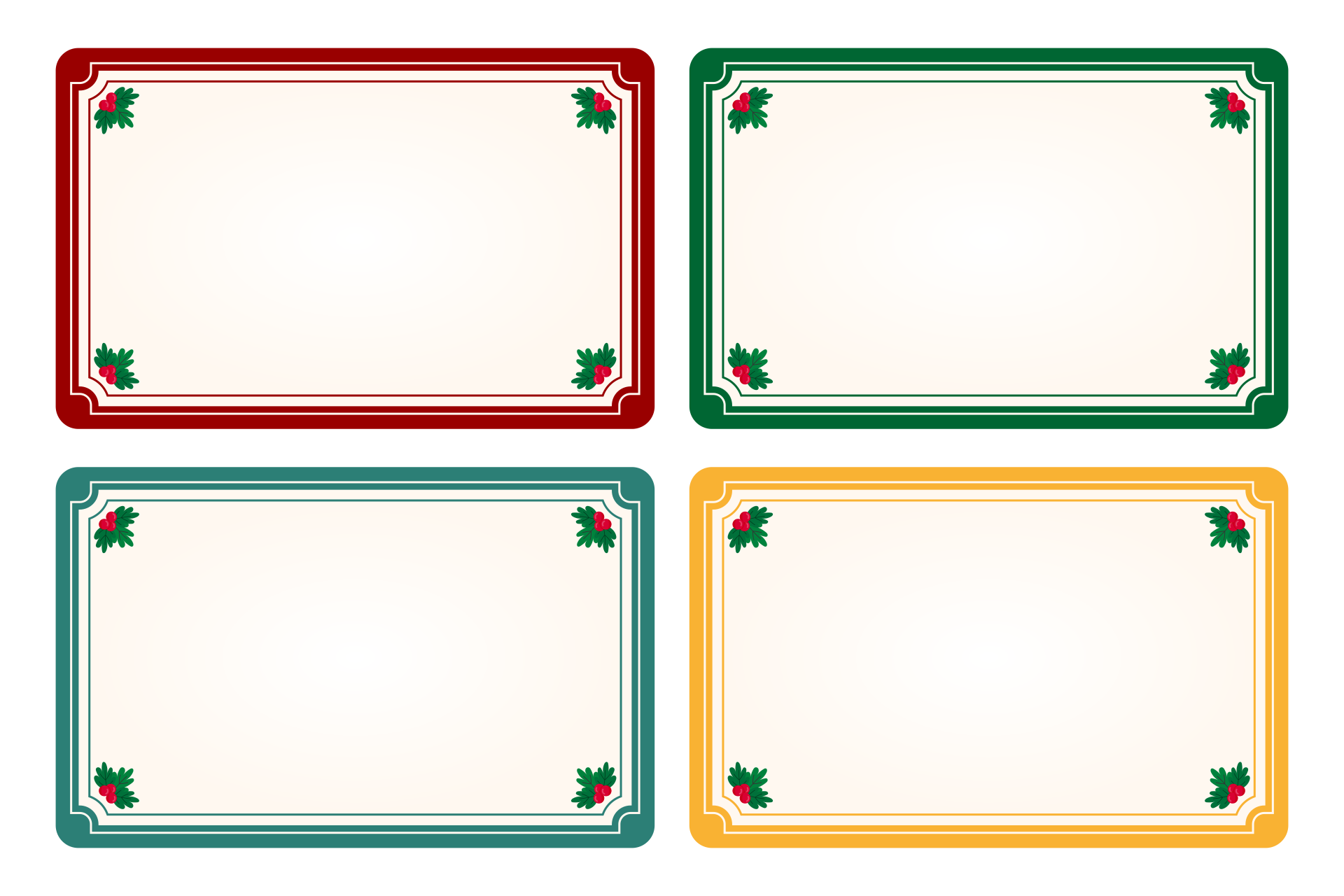 Printable Christmas Labels Templates