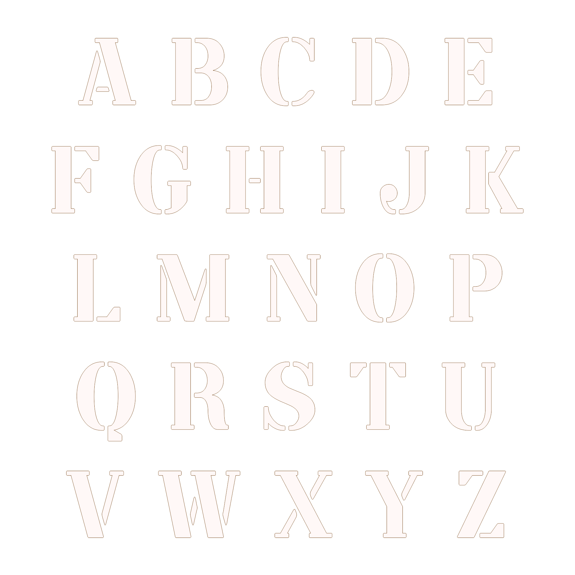 10 Best Big Printable Cut Out Letters PDF for Free at Printablee