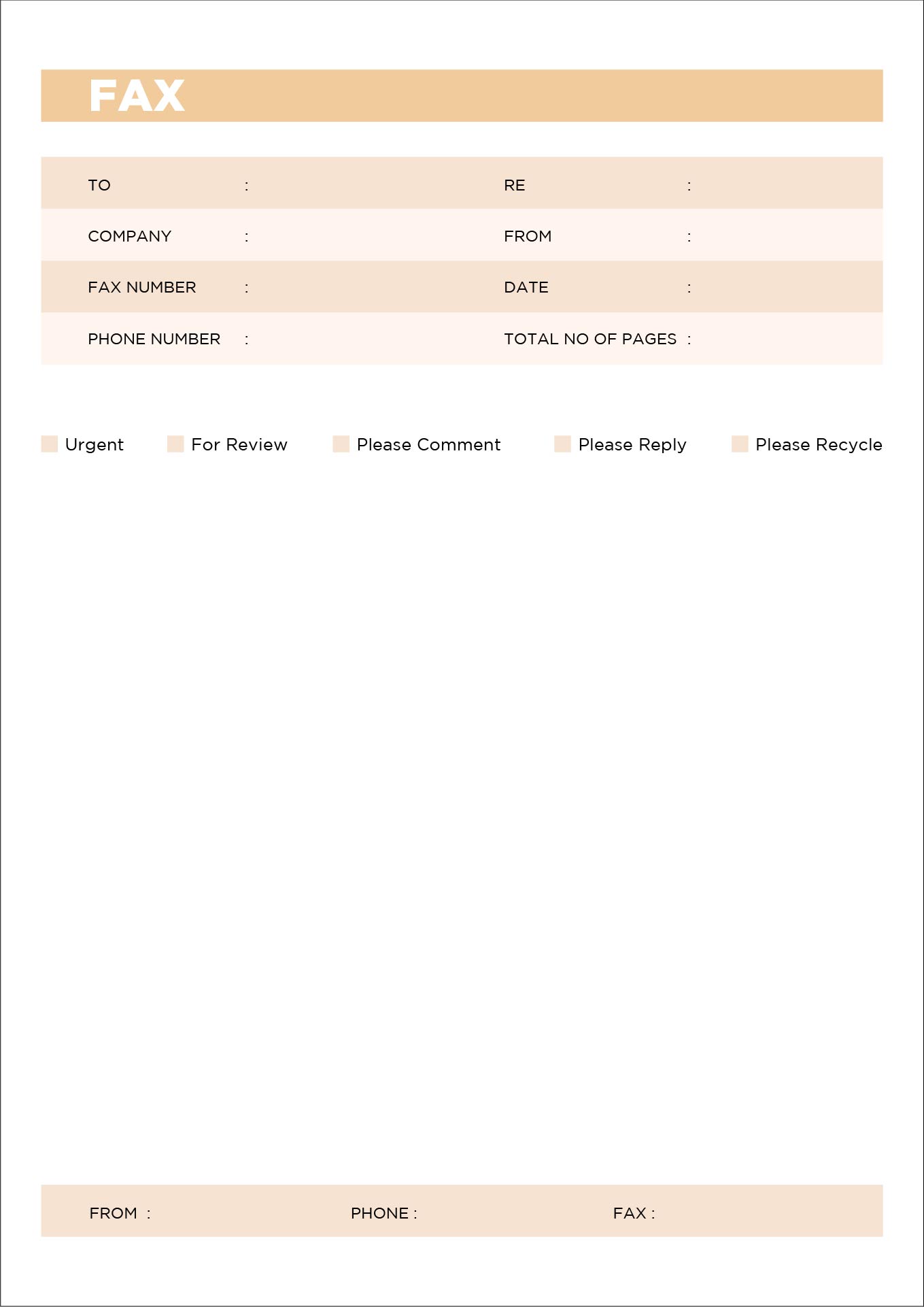 10 Best Printable Fax Cover Sheet PDF For Free At Printablee