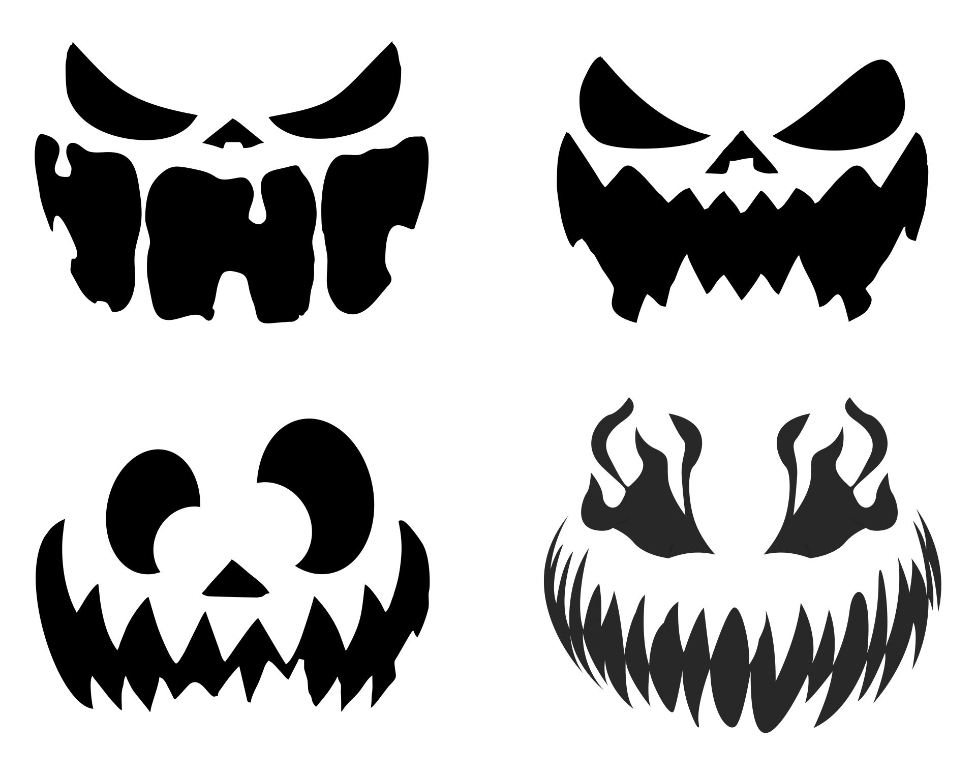 Printable Halloween Pumpkin Carving Stencils