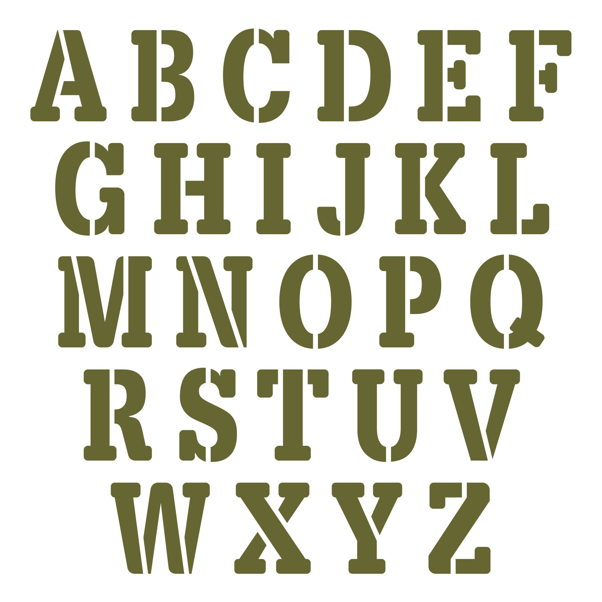 printable-stencil-font