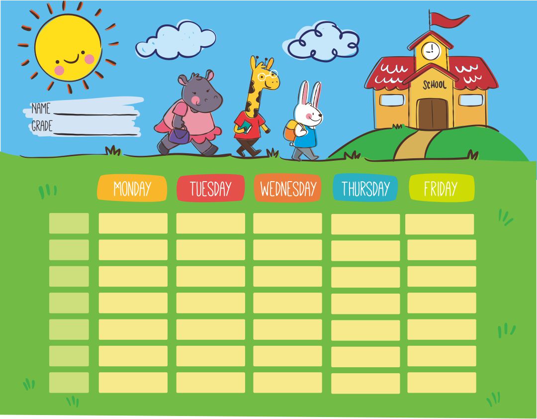Printable Preschool Calendar Template