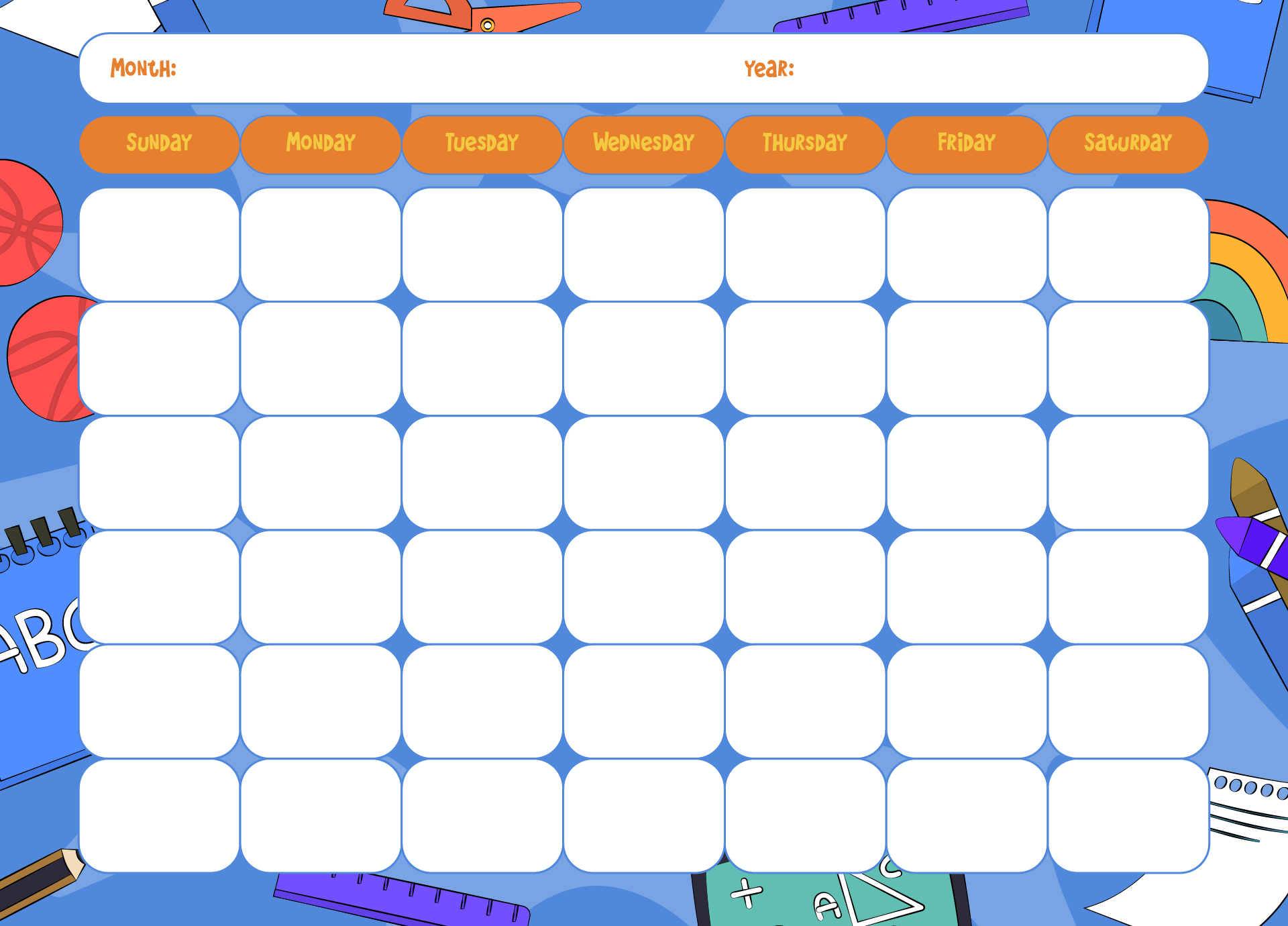 10-best-free-printable-preschool-calendars-printablee