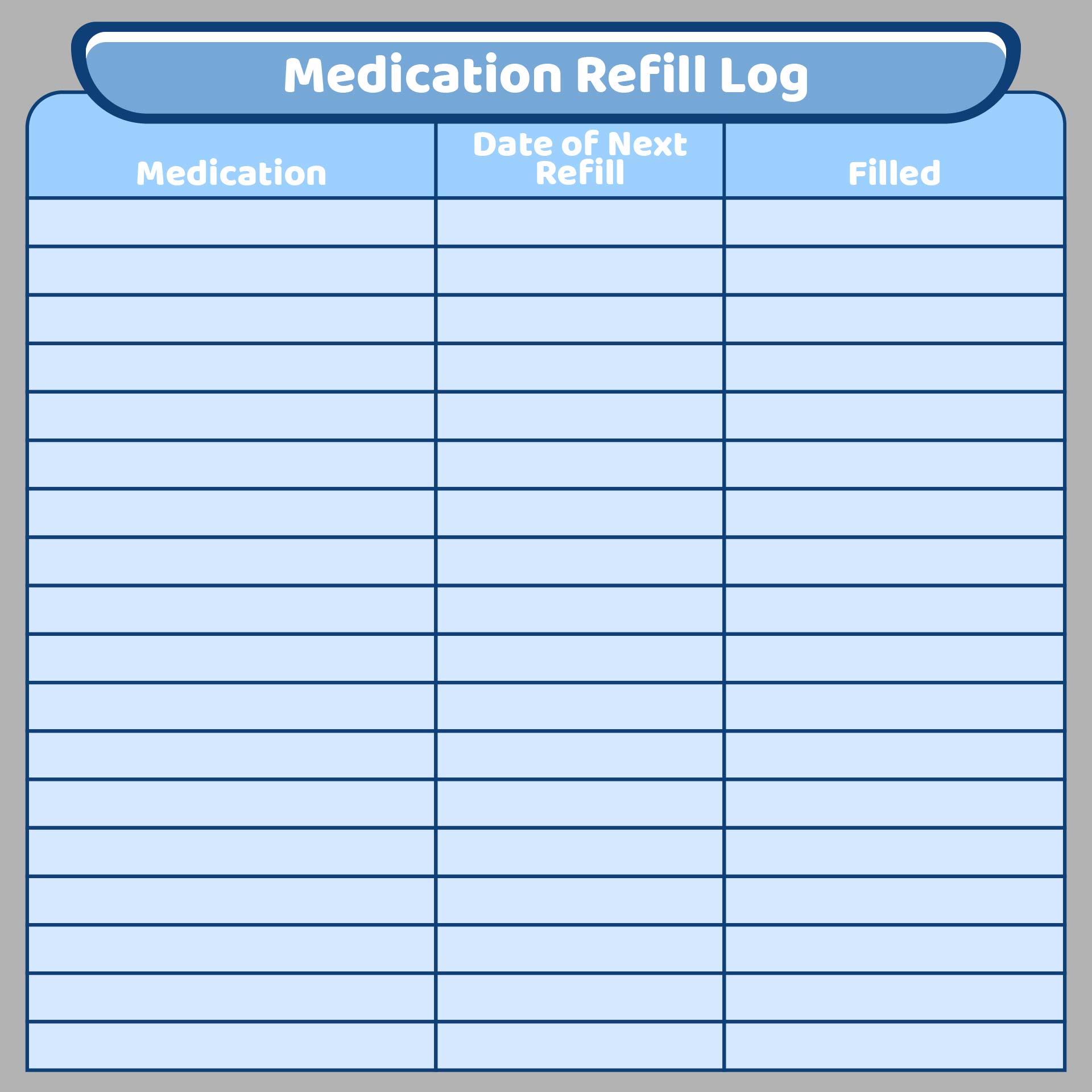 Medication Refill Log Printable Pdf Download Photos | sexiezpix Web Porn