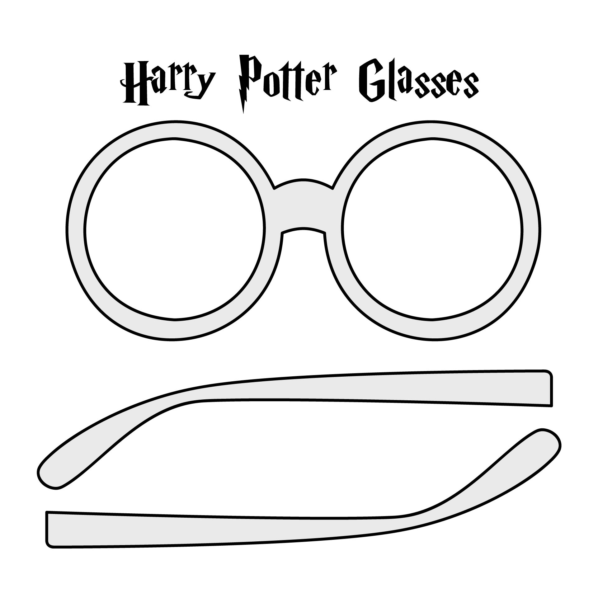 Harry Potter Glasses Printable