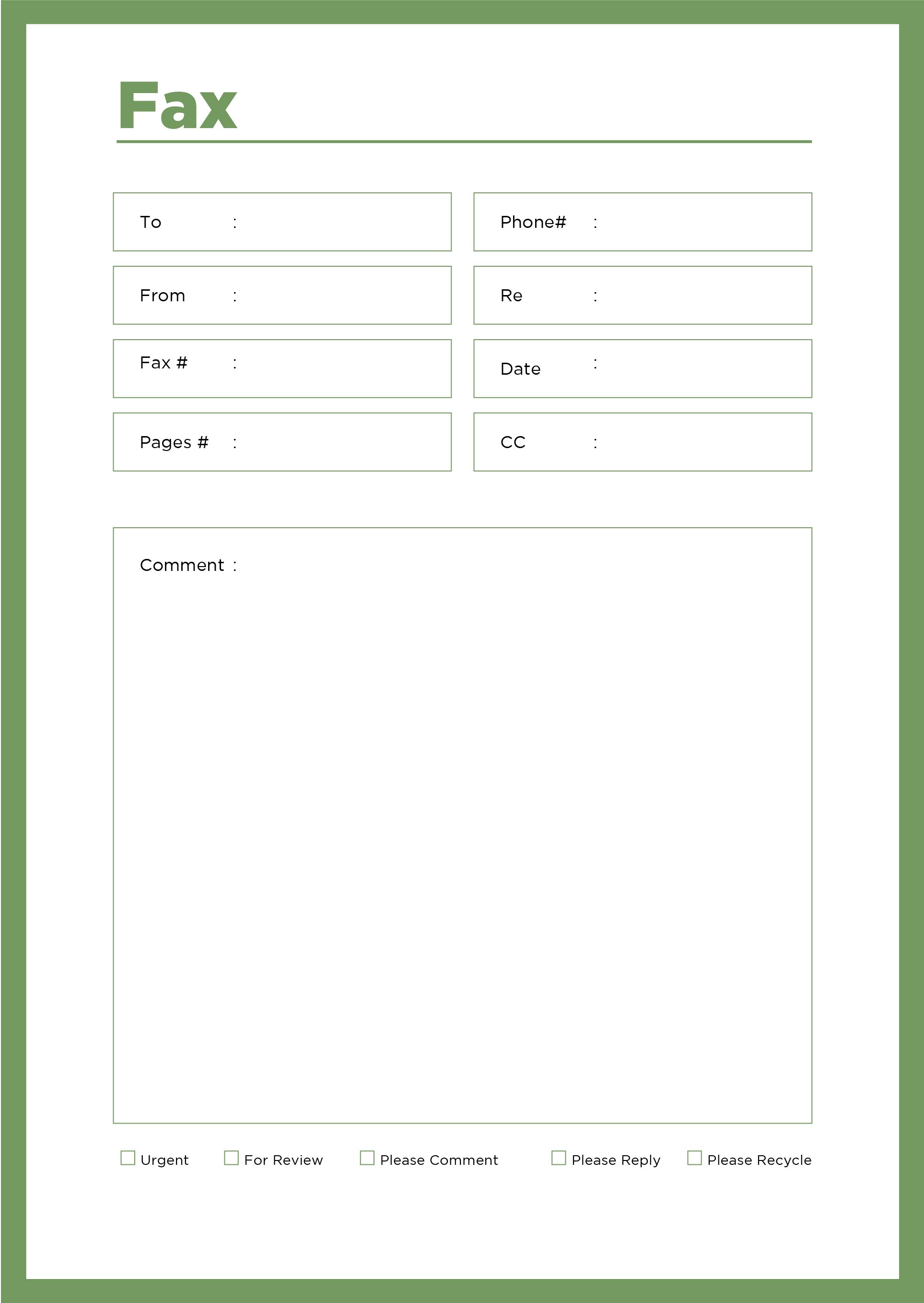 10 Best Printable Fax Cover Sheet PDF For Free At Printablee