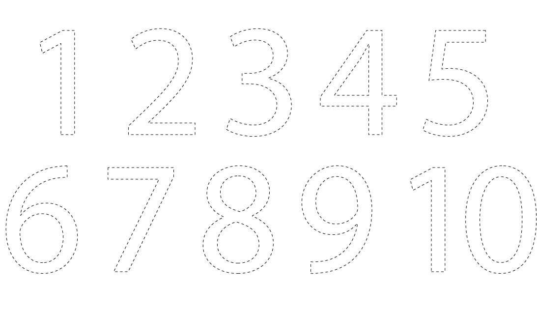Free Printable Numbers 1 31 Cut Outs