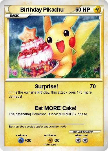 Pokemon Birthday Card