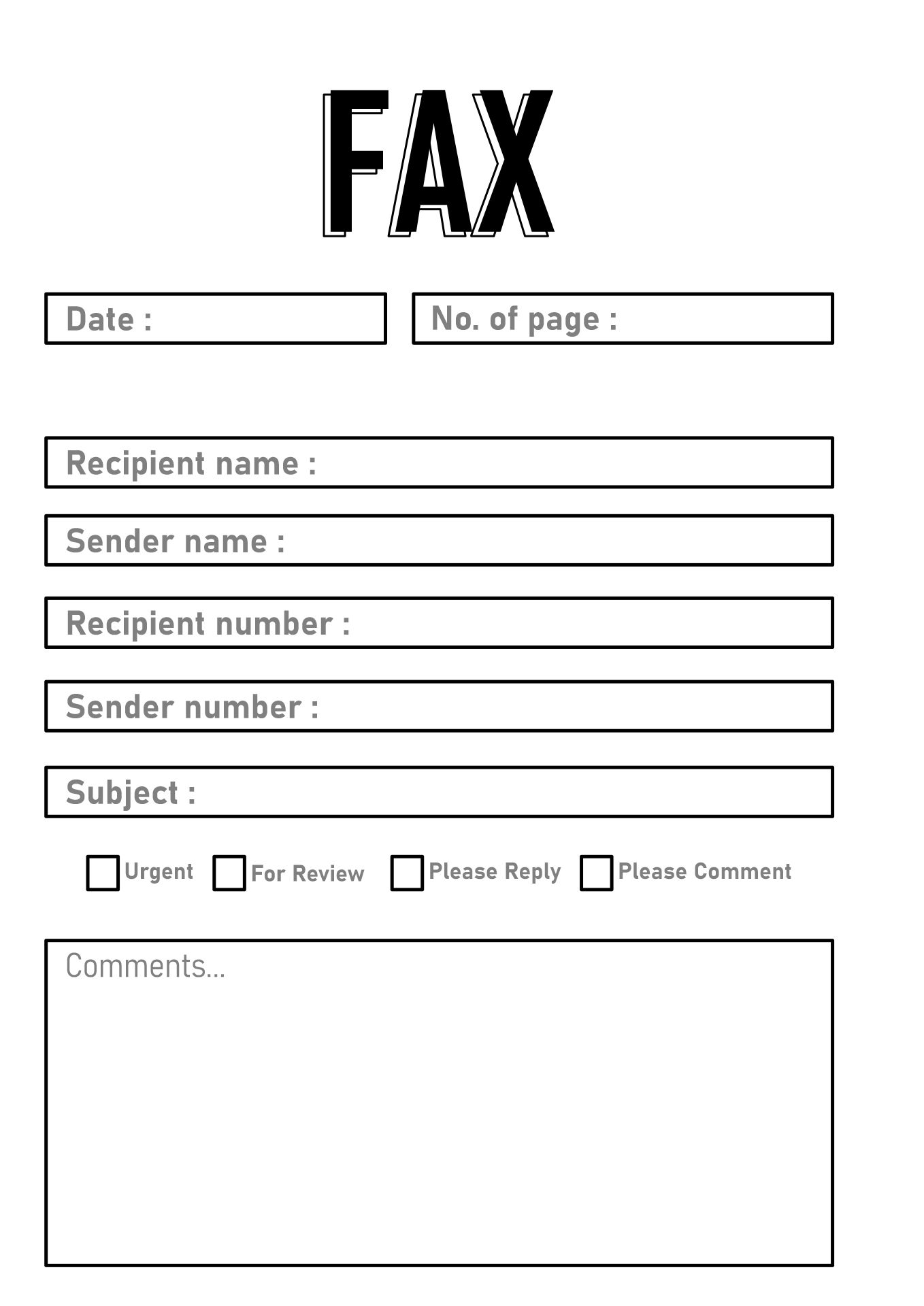 21 Best Printable Fax Cover Sheet - printablee.com In Fax Cover Sheet Template Word 2010