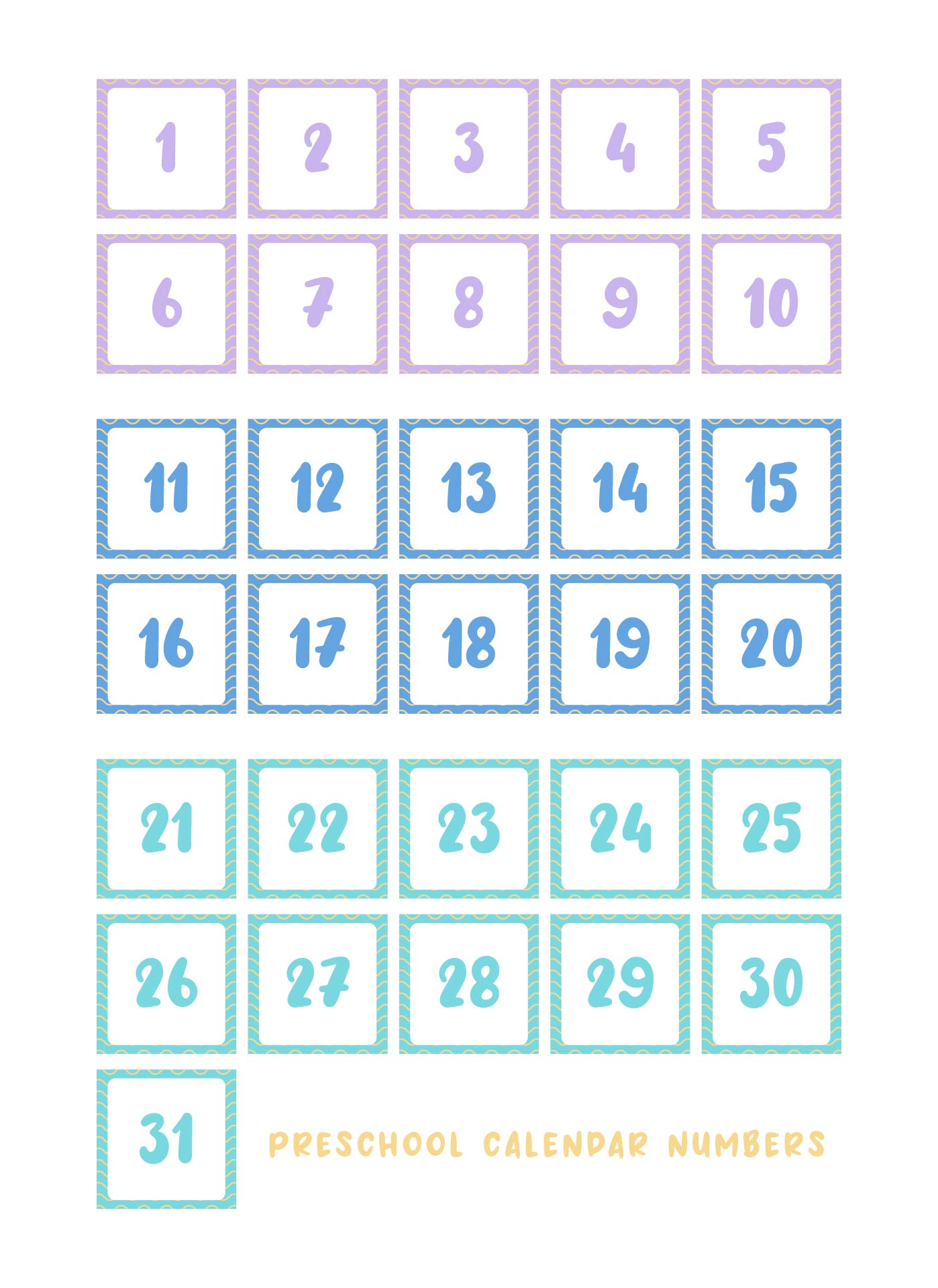 10 Best Free Printable Preschool Calendars Printablee