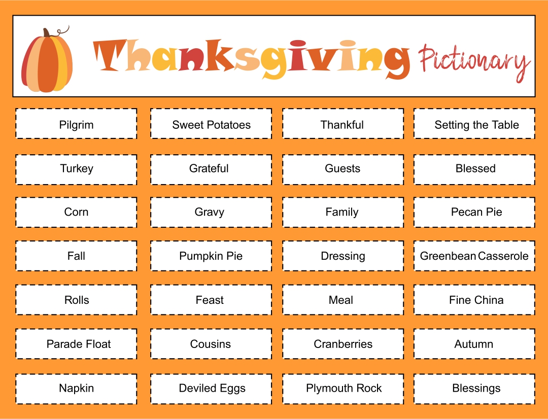 10 Best Printable Thanksgiving Games For Family