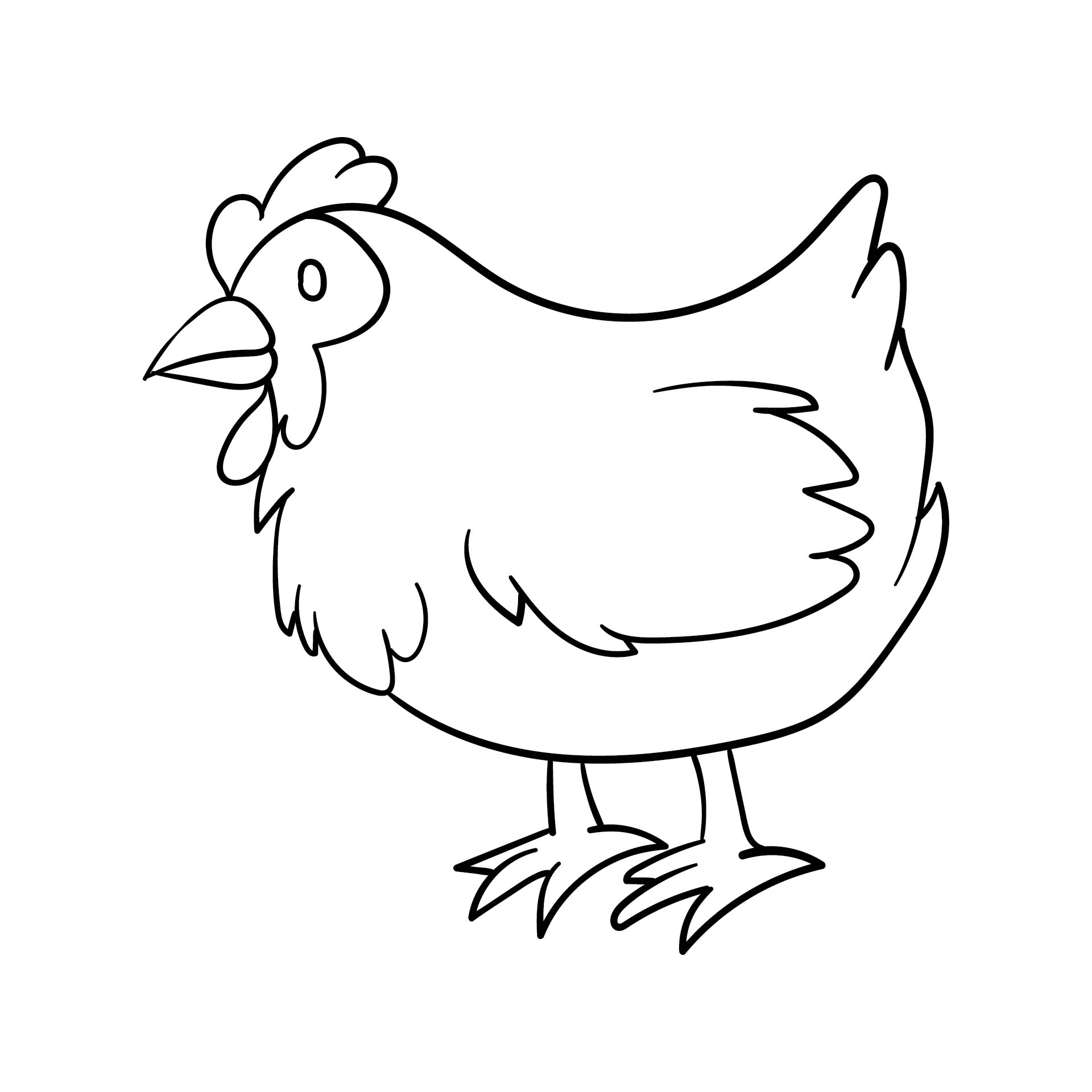 Chicken Template Printable