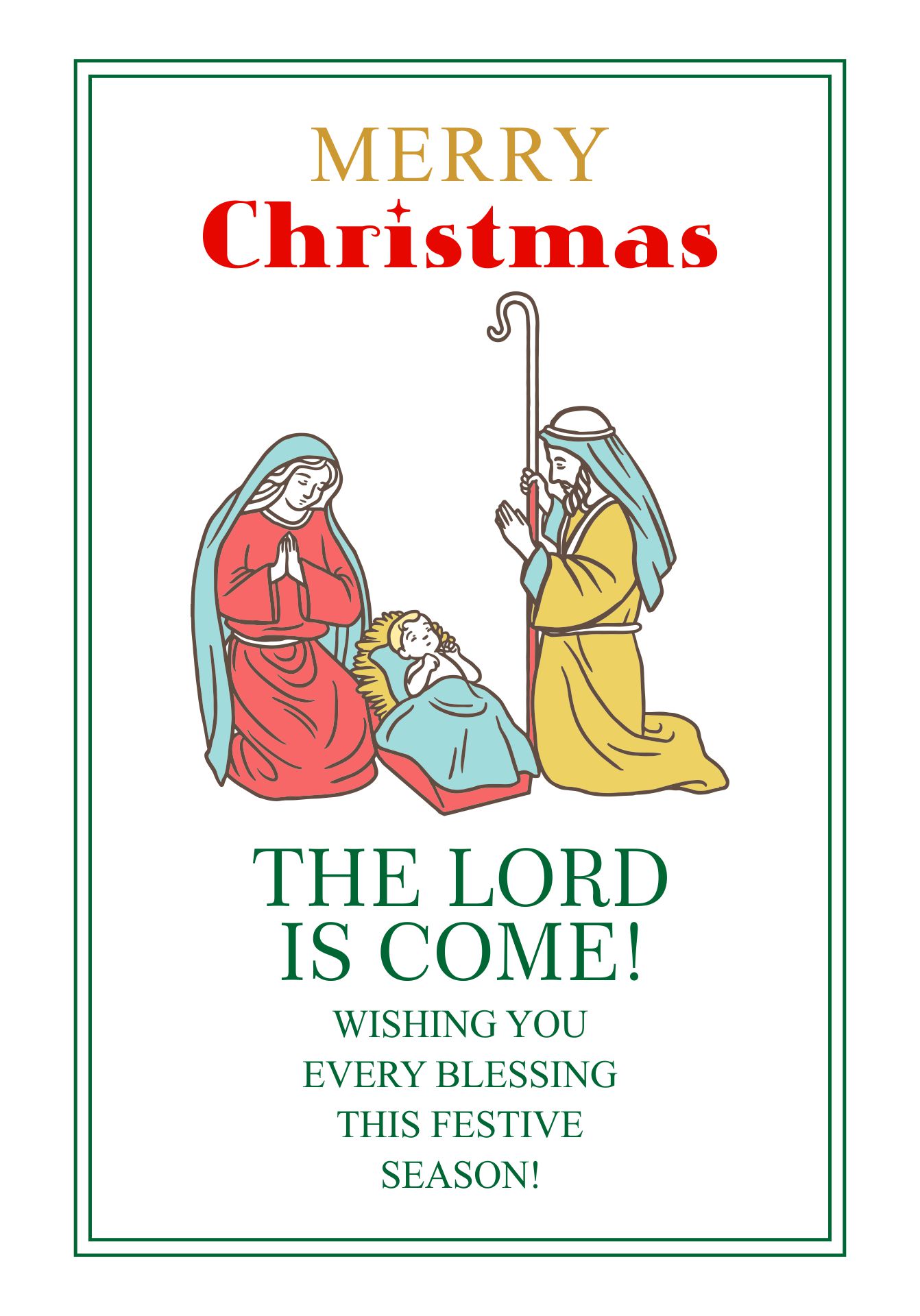 Christian Christmas Greeting Cards