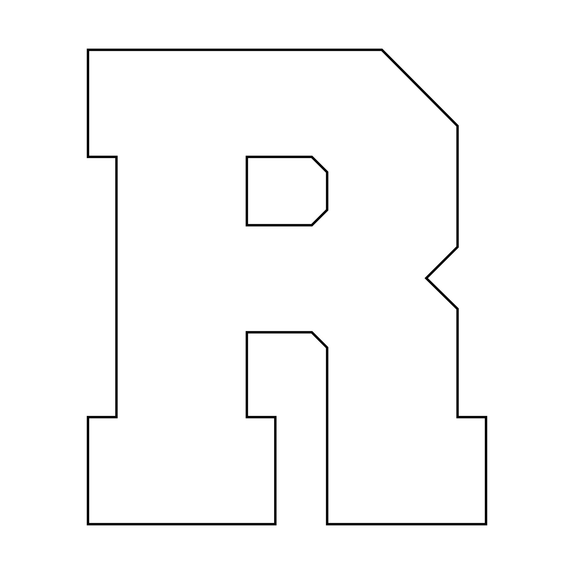 Printable Alphabet Templates Letter R