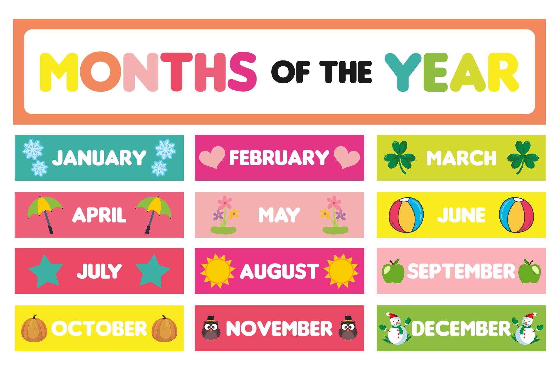 10 Best Free Printable Calendar Headers Months PDF for Free at Printablee