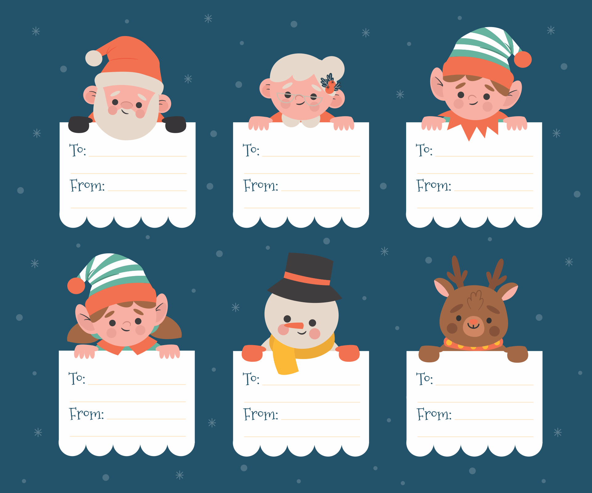 Printable Holiday Label Templates