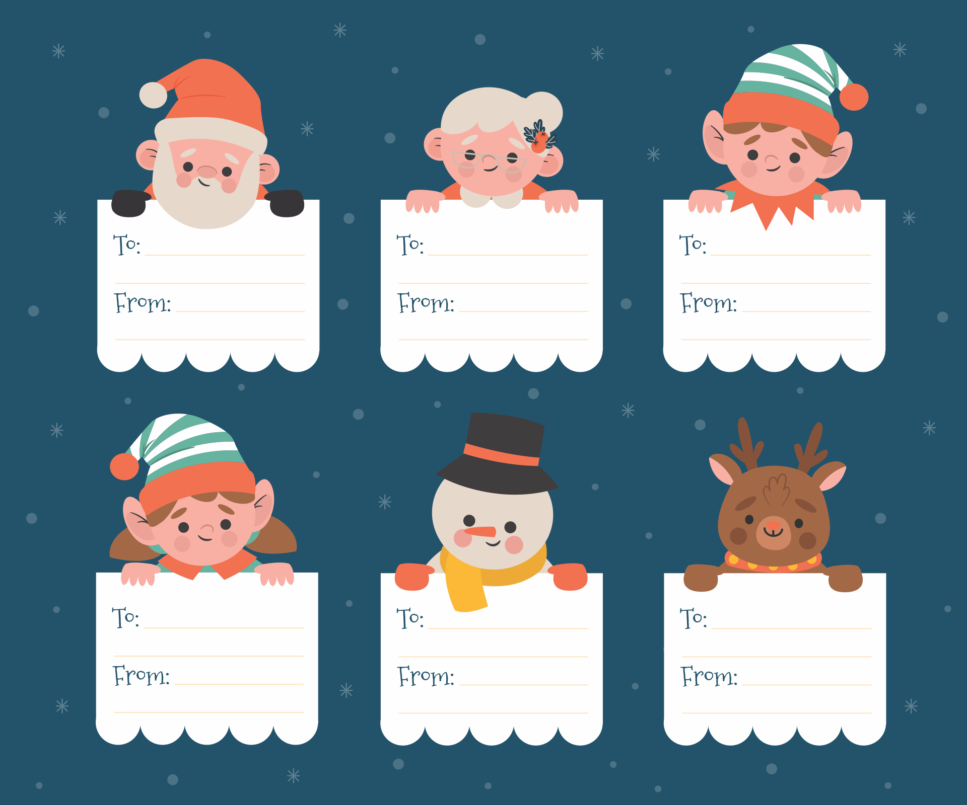 10 Best Free Printable Christmas Label Templates PDF For Free At Printablee