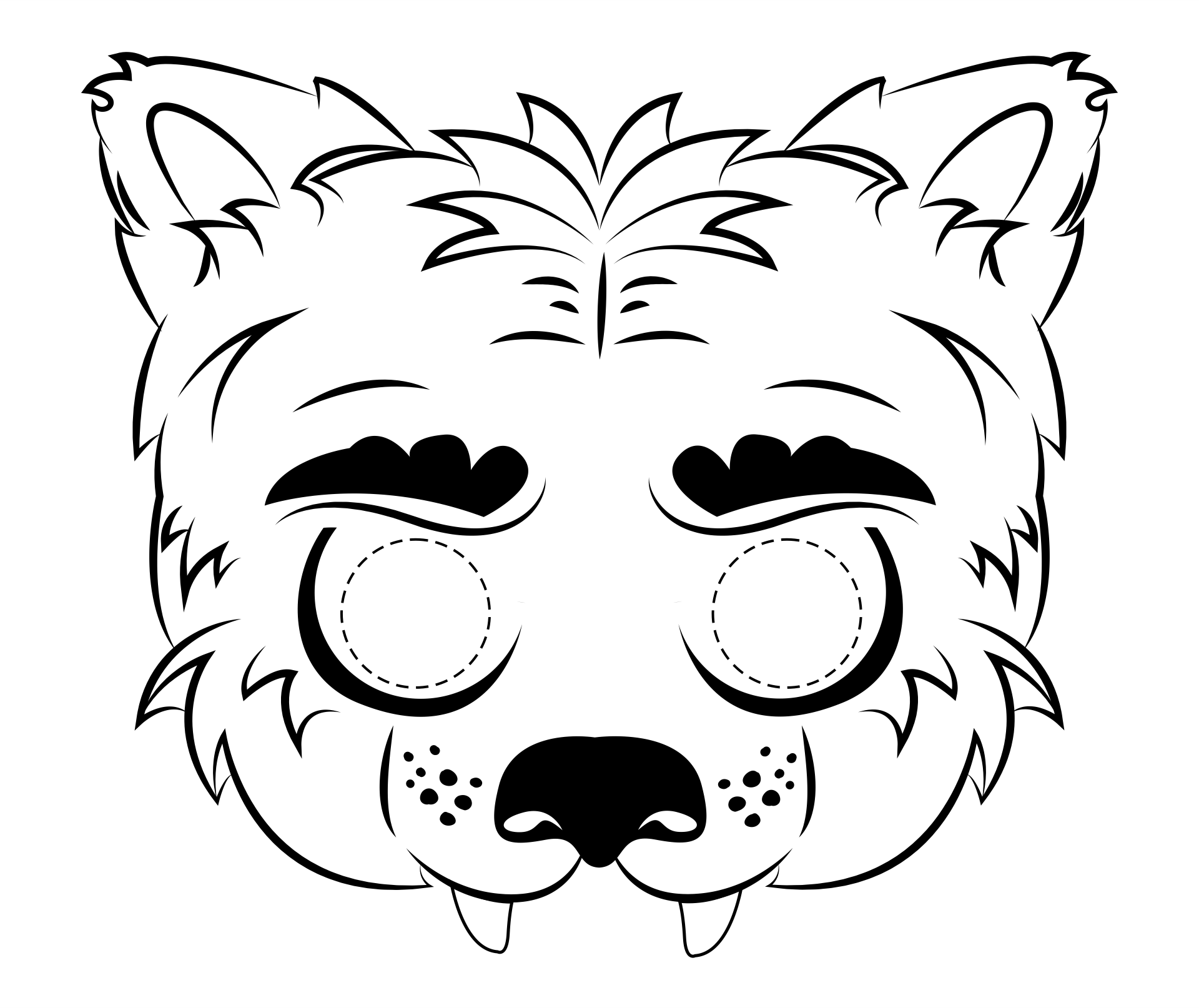 15 Best Printable Halloween Masks To Color PDF for Free at Printablee