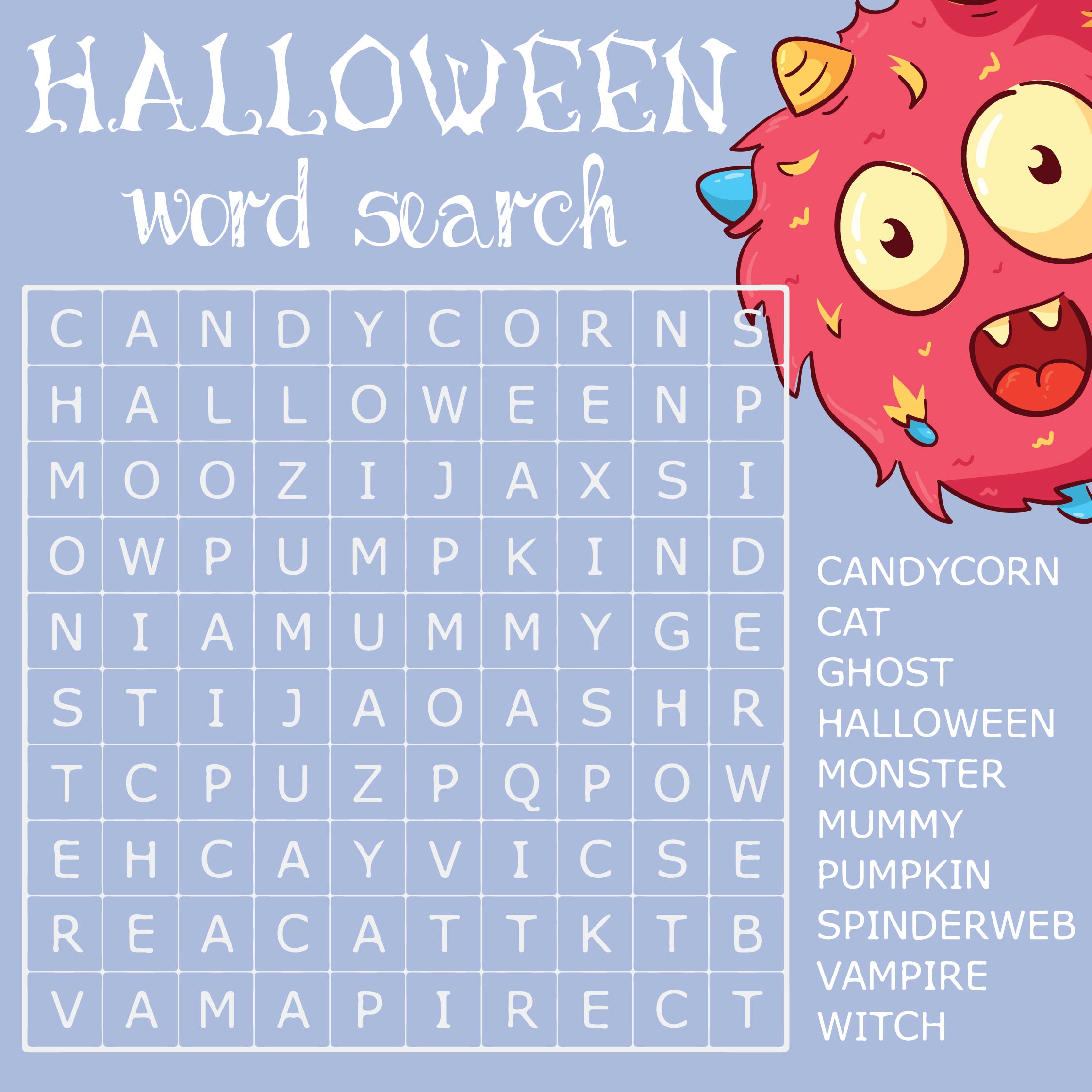 15 Best Free Printable Halloween Word Games