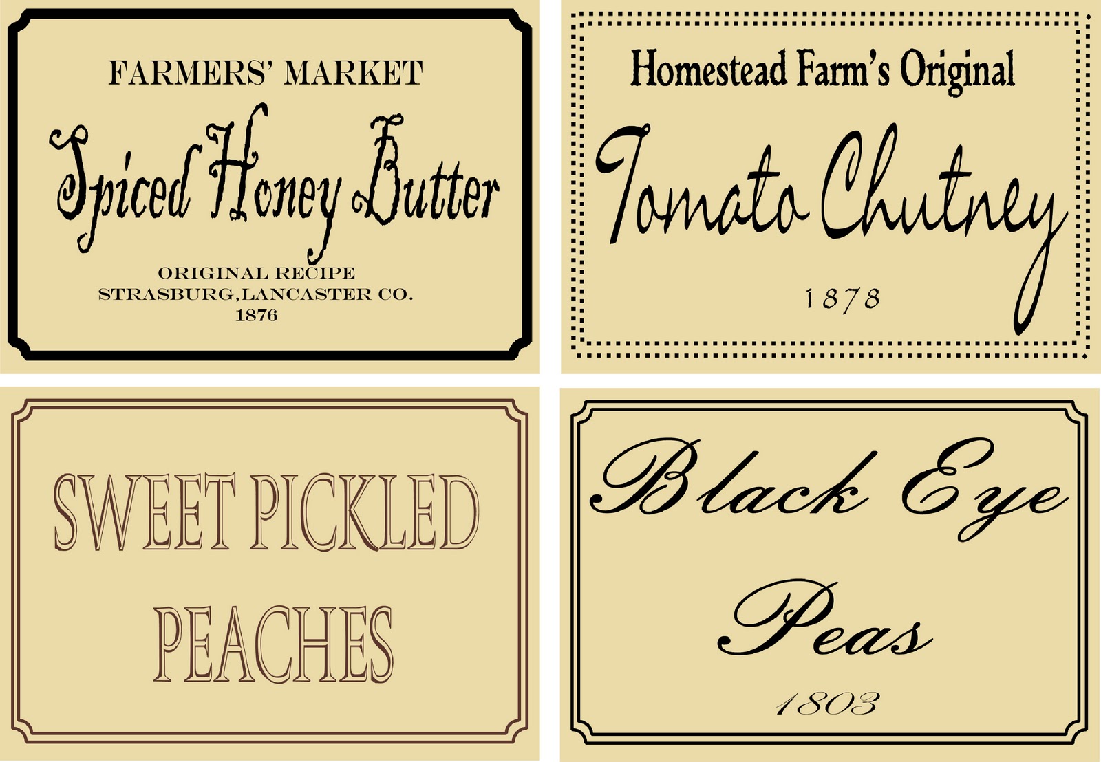 Free Printable Primitive Labels PRINTABLE TEMPLATES