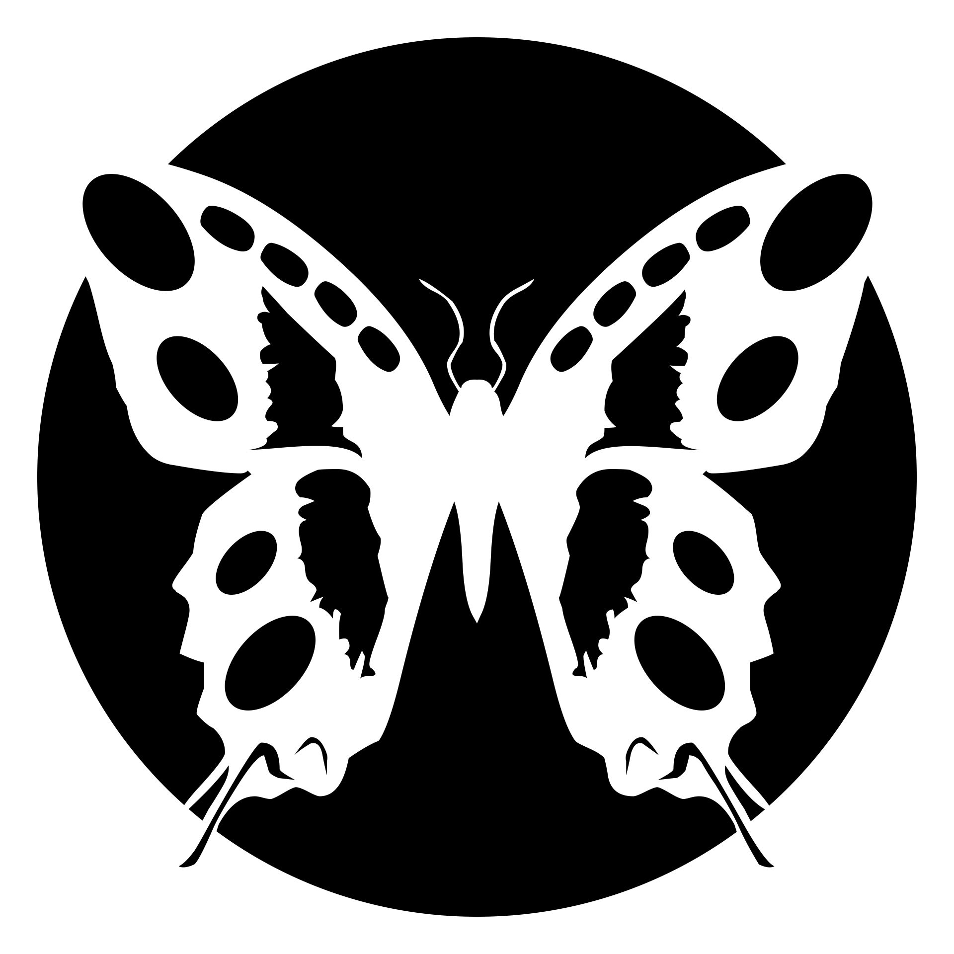Printable Pumpkin Carving Butterfly Pattern