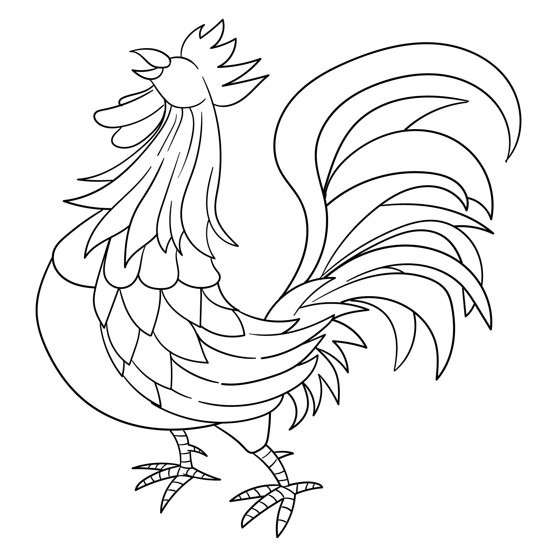 Printable Rooster Patterns
