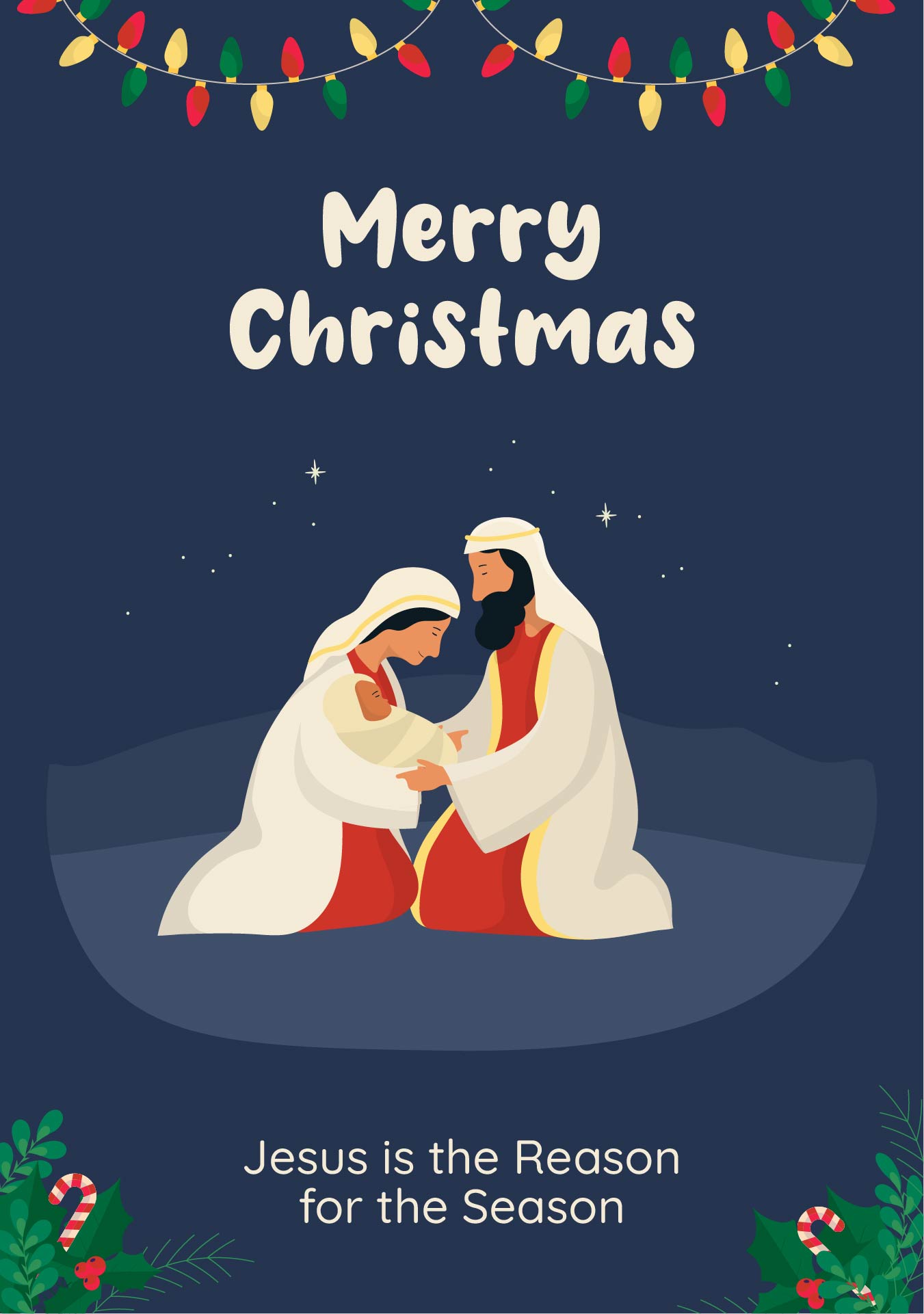 Jesus Christmas Cards Printable