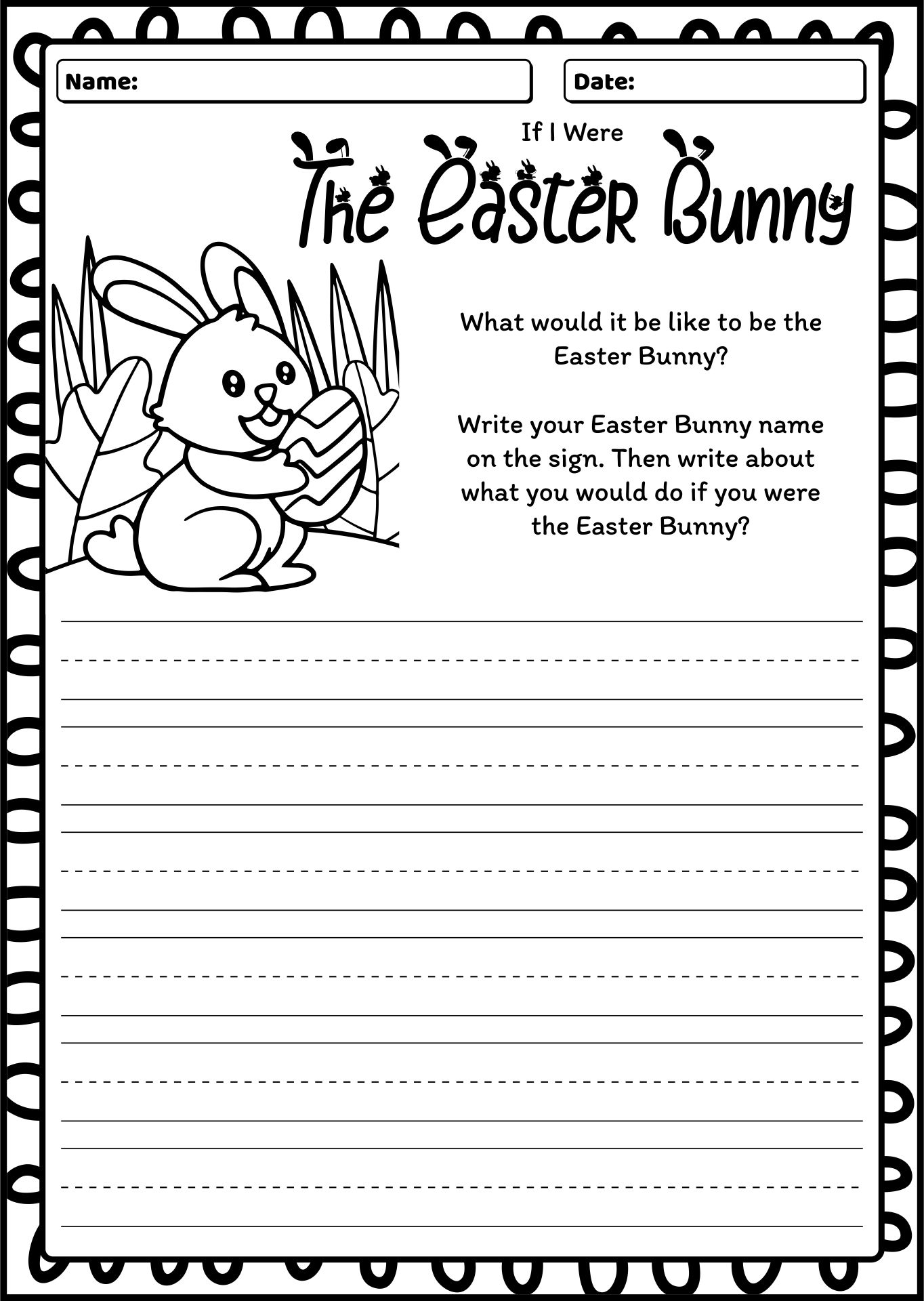 Printable Writing Activity