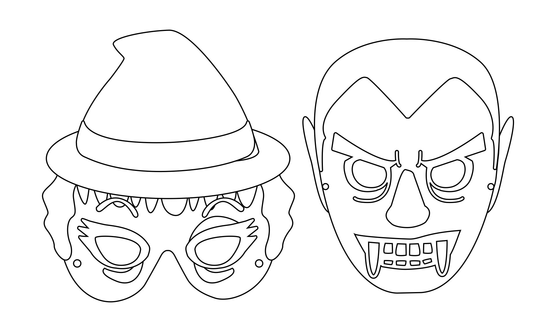 Halloween Masks To Color 15 Free PDF Printables Printablee halloween-masks-to-color-15-free-pdf-printables-printablee