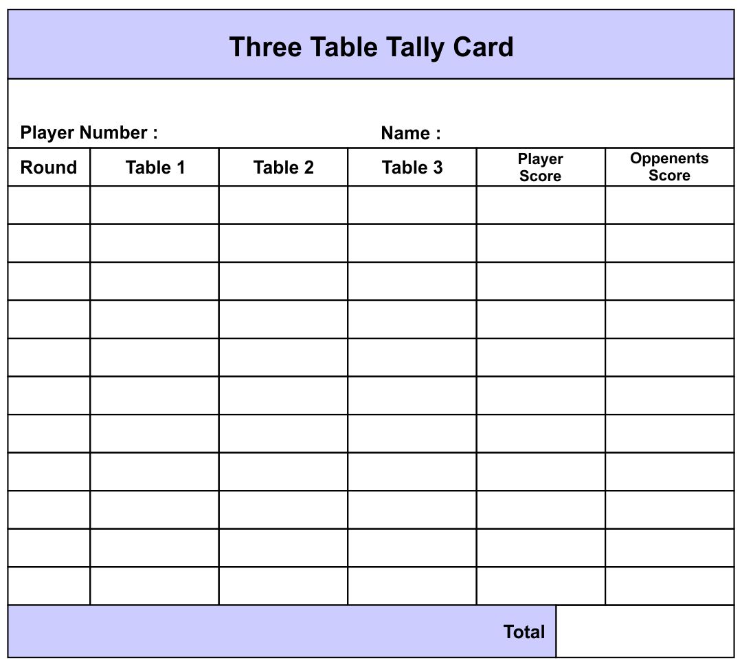 Free Printable Bridge Tallies 2 Table 6 Best Bridge Tally Cards