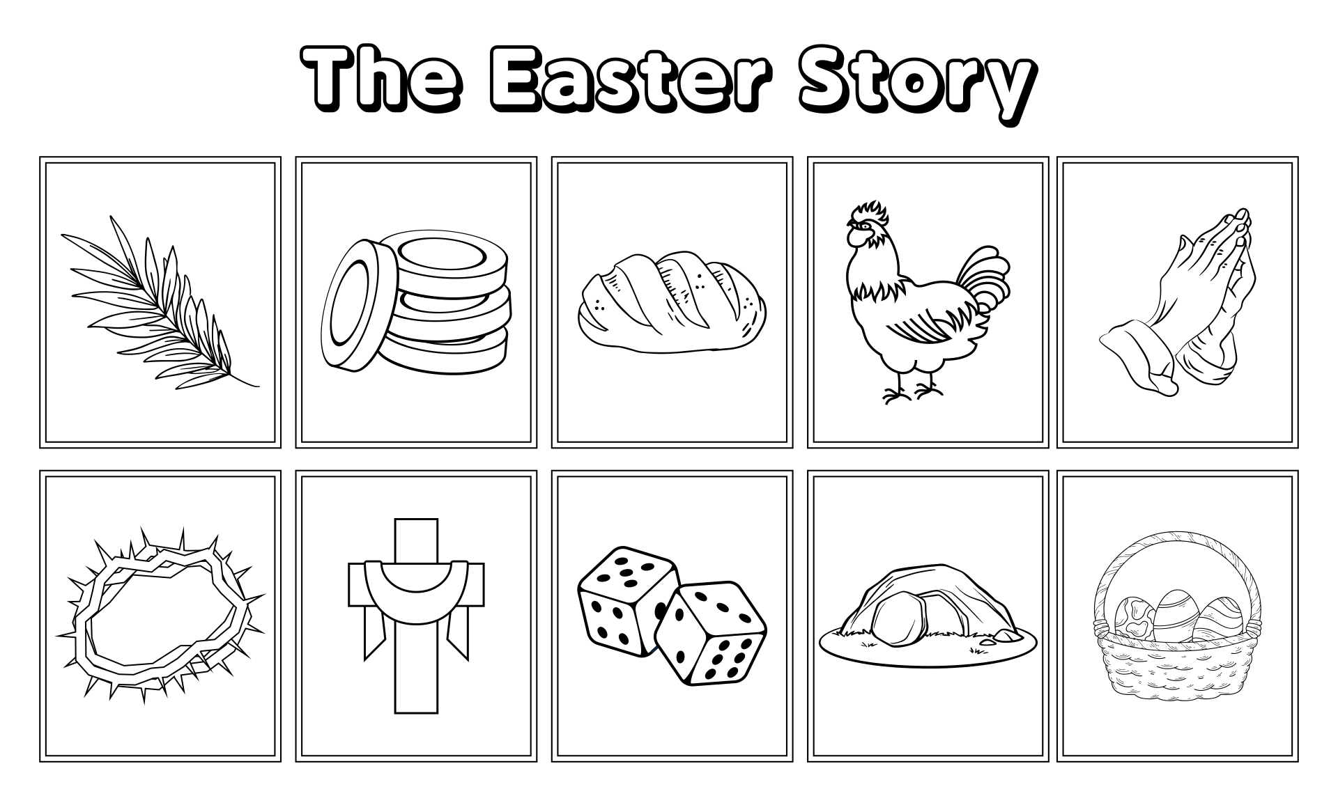 Printable Easter Story Coloring Book