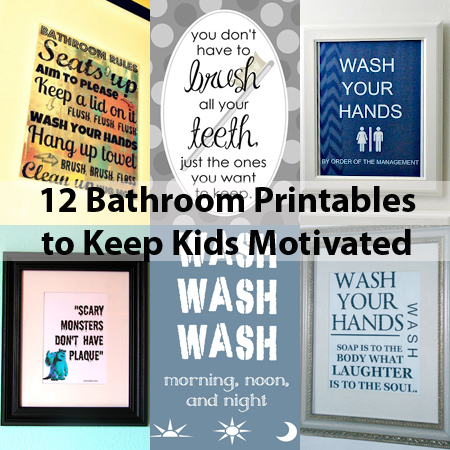 Printable Kids Bathroom Decor